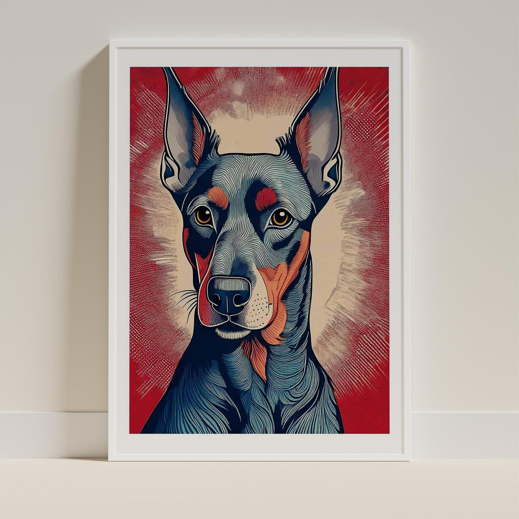 Doberman Hokusai Japanese Inspired Dog Series image 11