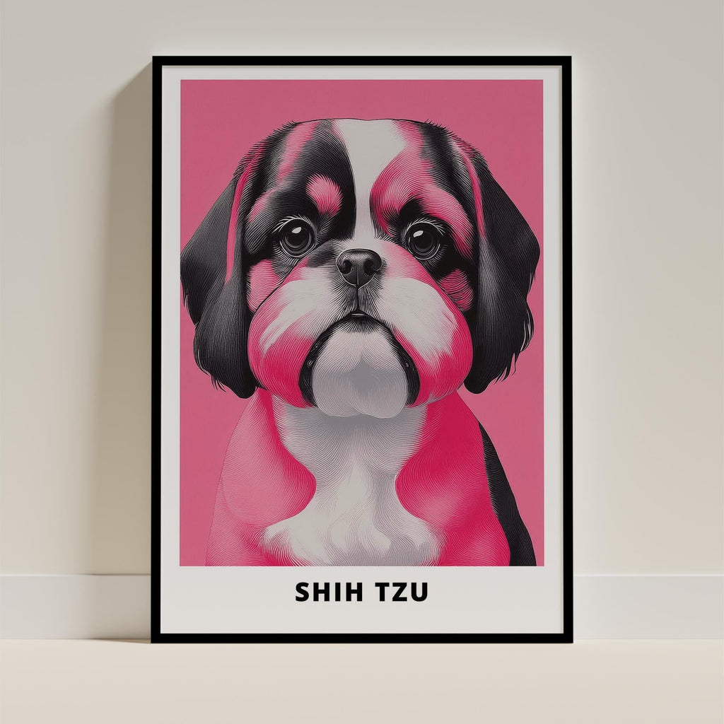 Shih Tzu Pink and Black Dog Series 2 image 0