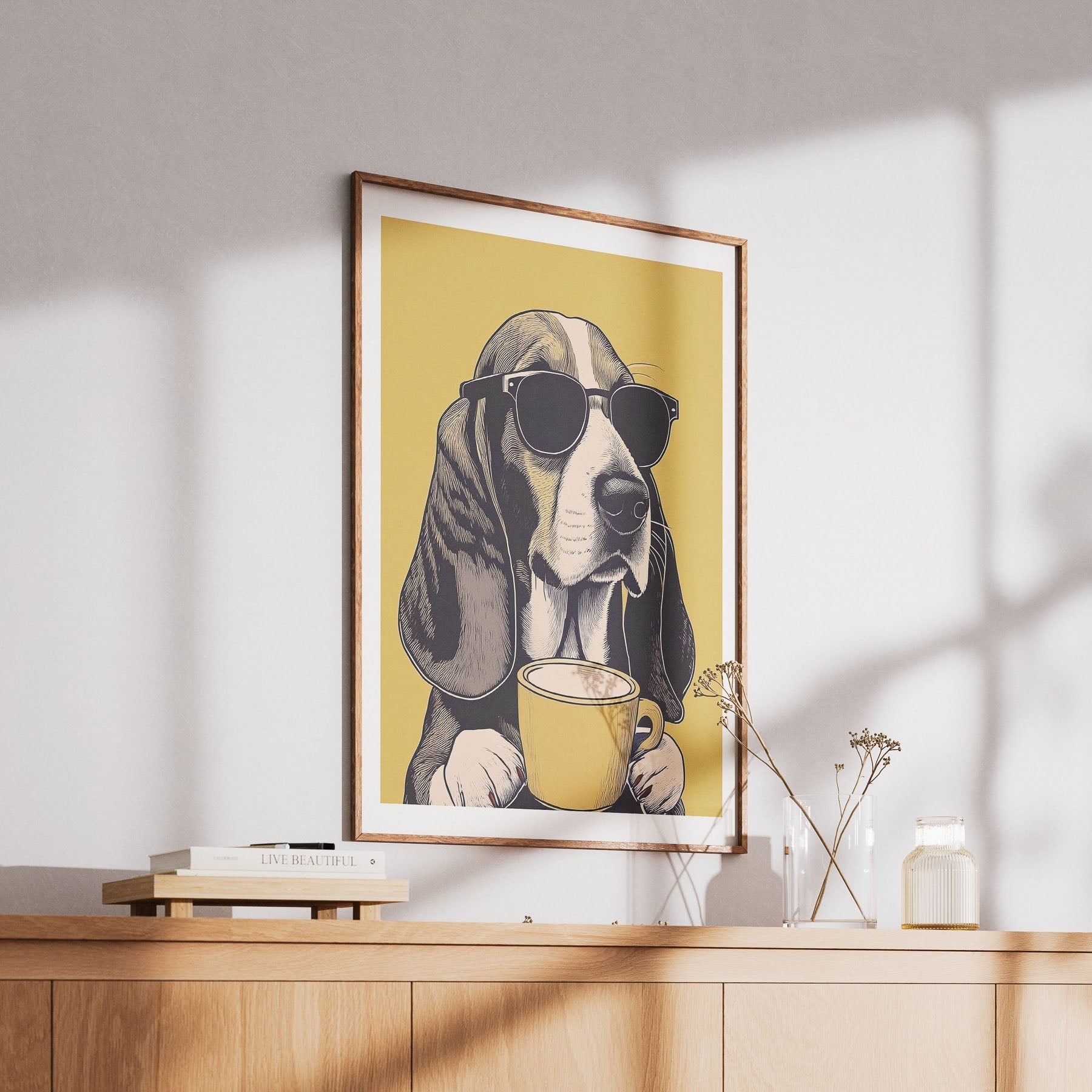 Basseet Hound Chillin Coffee Dog image 6