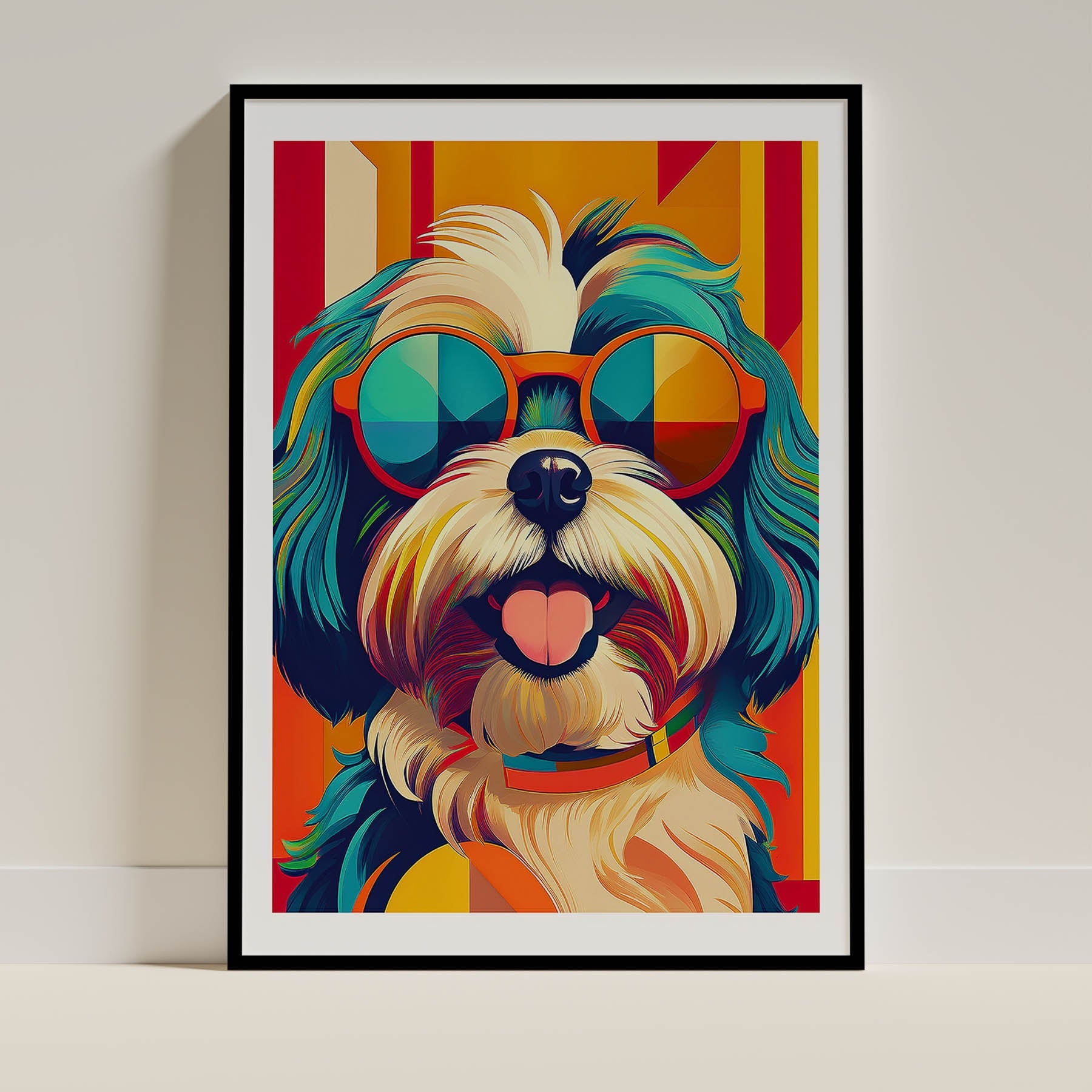 Shih Tzu In Colourful Sunnies 1 image 0