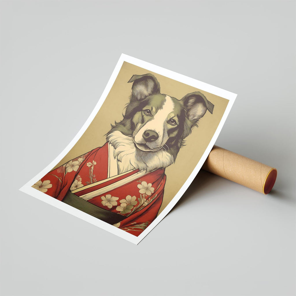 Border Collie Japanse Kimono Dog Series image 6