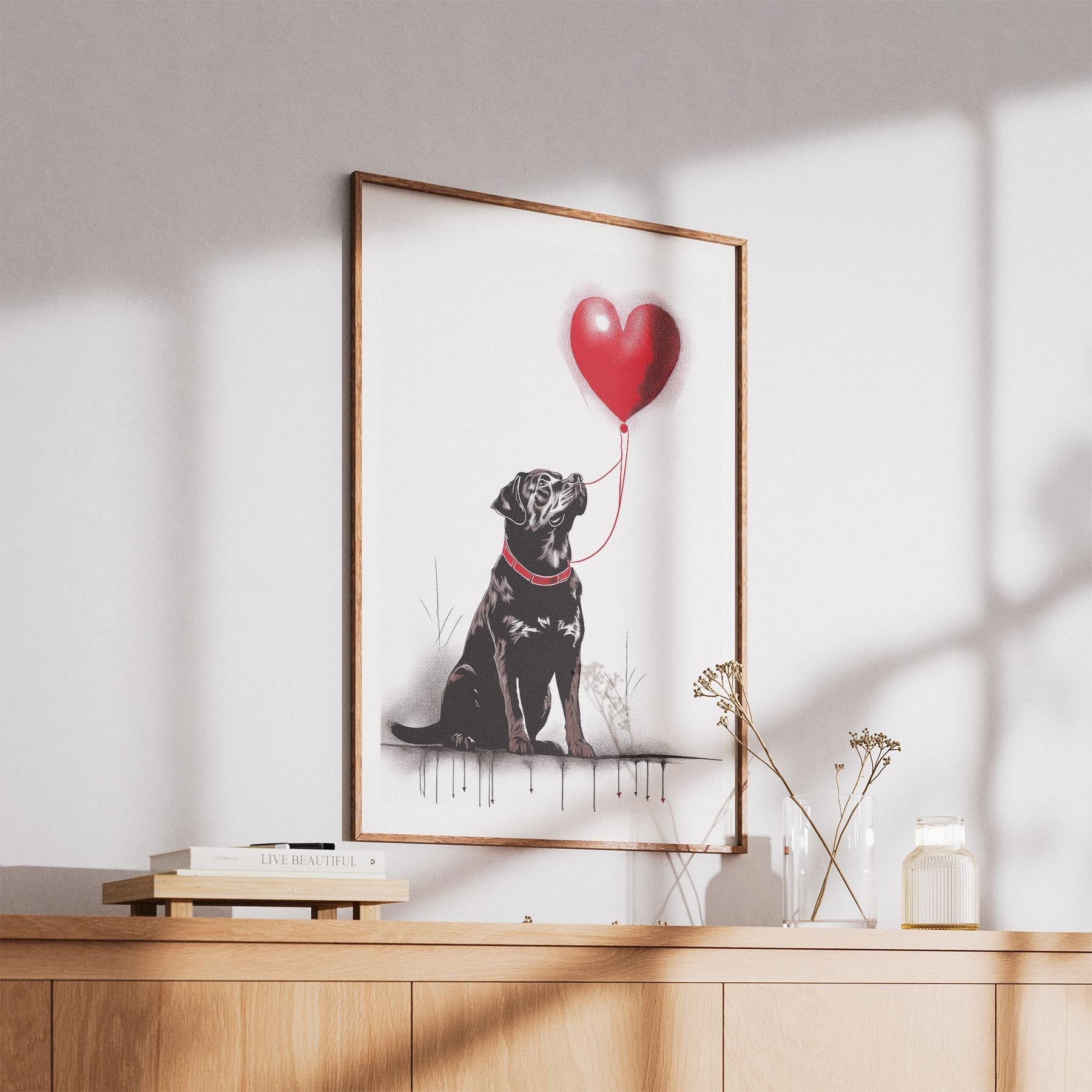 Rottweiler DOGSY Series inspired by the Art of Banksy image 5