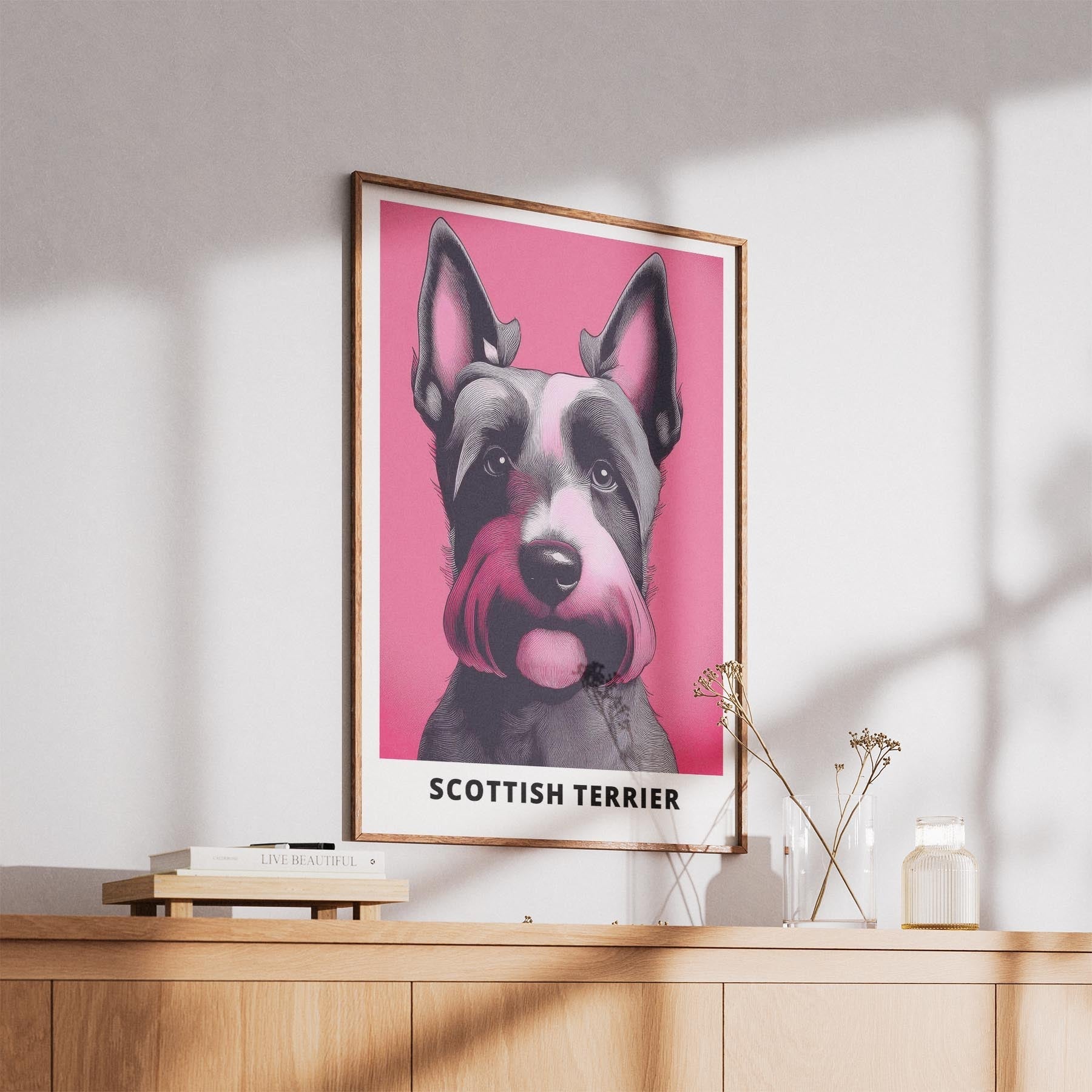 Scottish Terrier Pink and Black Dog Series 1 image 5