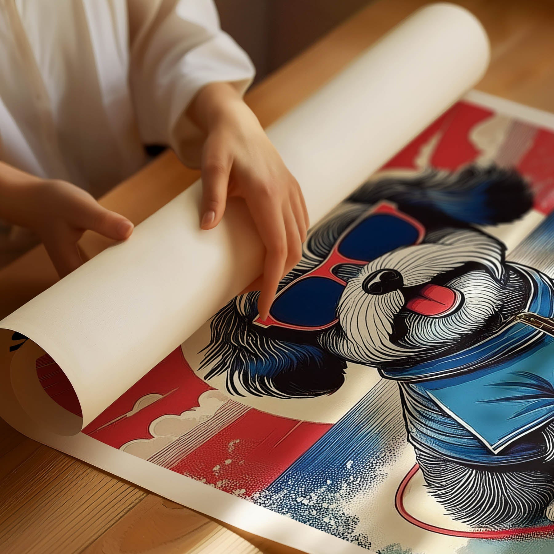 Shihpoo Hokosai Surfer Dogs 1 image 1