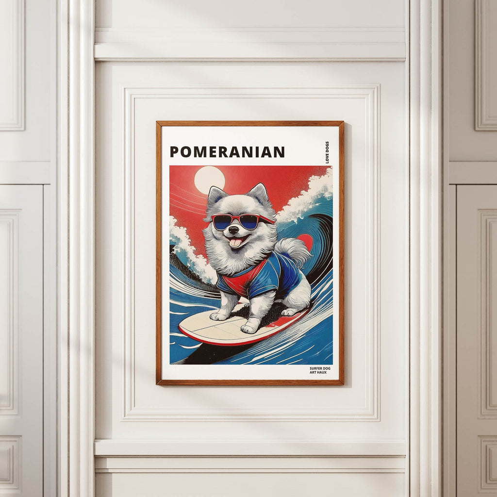 Pomeranian Hokosai Surfer Dogs 1 image 2