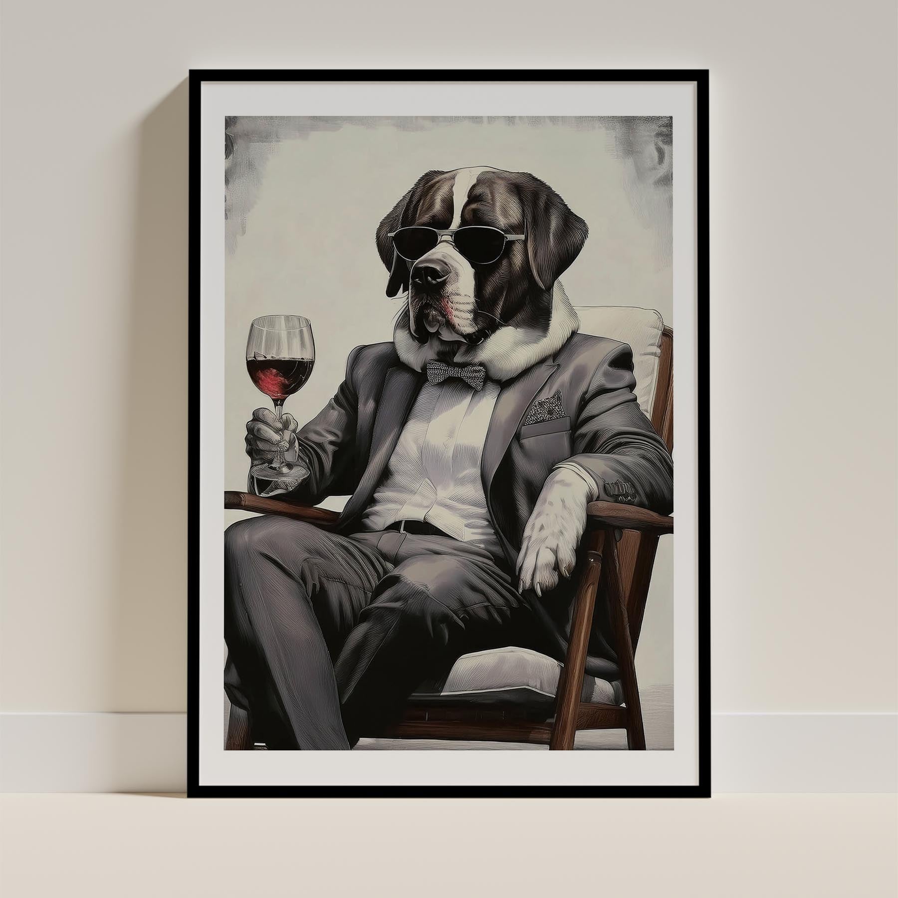 Saint Bernard Dog Art Print Unframed Vol 1 | 11 Unique Designs | Wall Art Gift for Dog Lovers - Image 6 | Dogsy & Co