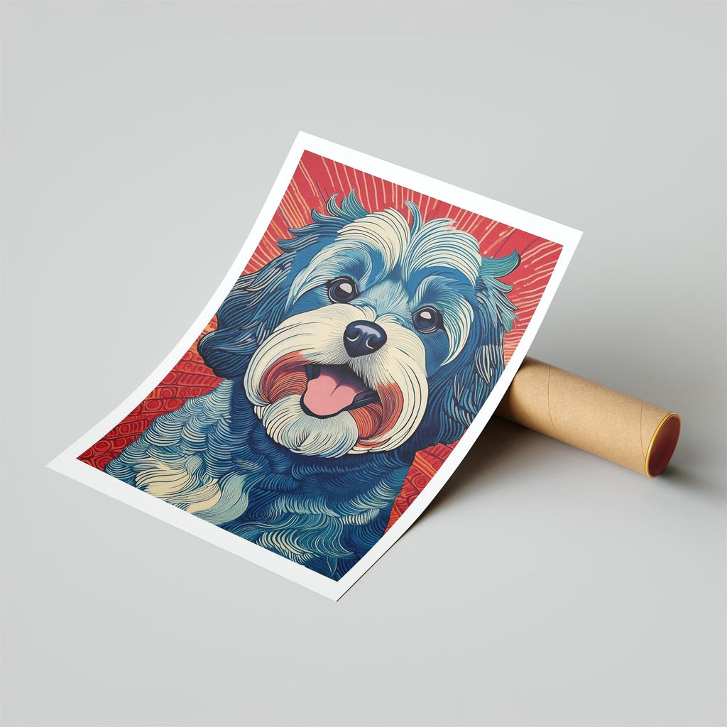 Maltese Hokusai Japanese Inspired Dog Series image 6