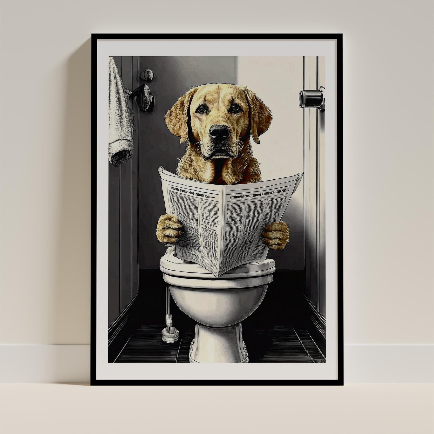 Labrador Retriever Toilet Humour Dog Series 4 image 0