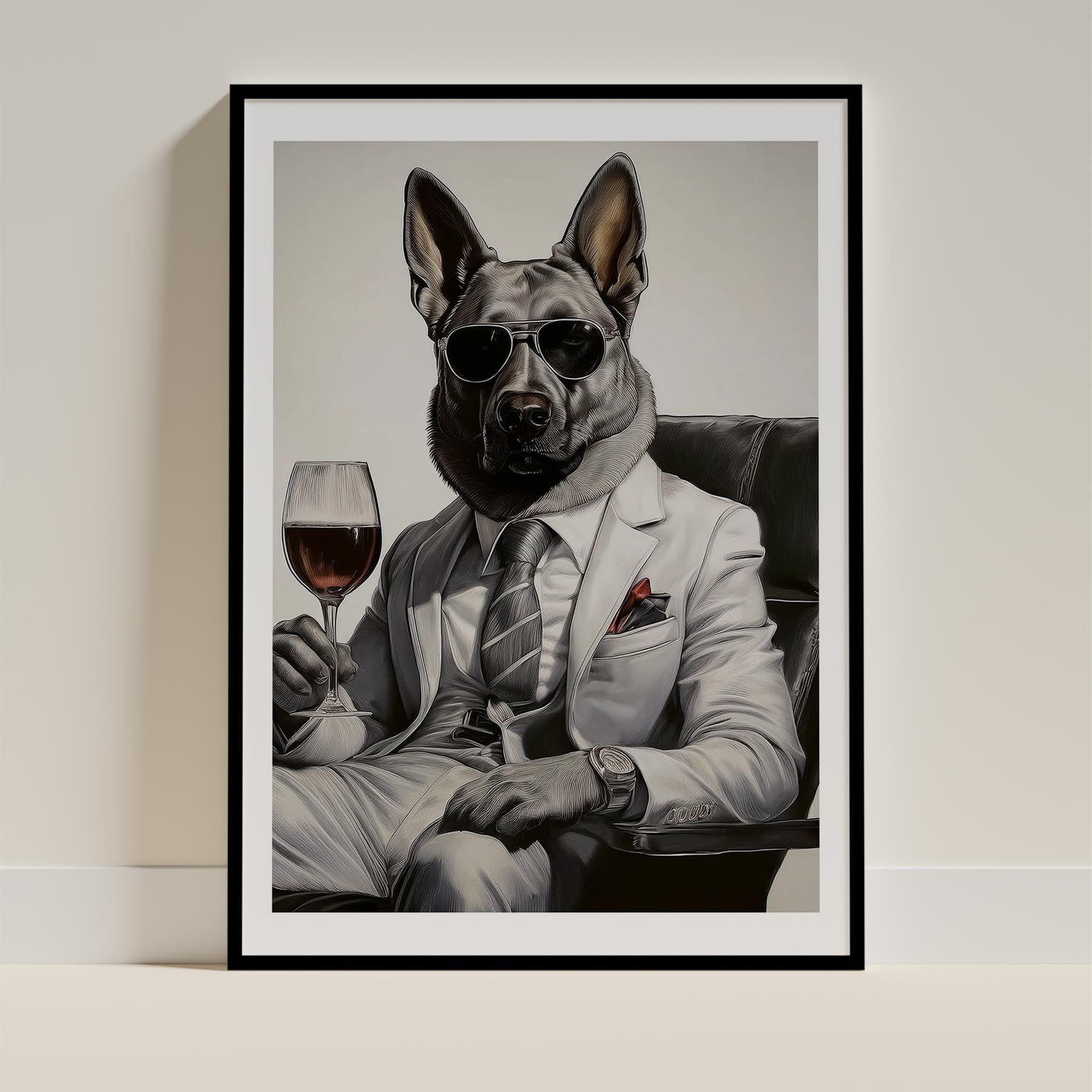 German Shepherd Dog Art Print Unframed Vol 1 | 11 Unique Designs | Wall Art Gift for Dog Lovers - Image 5 | Dogsy & Co