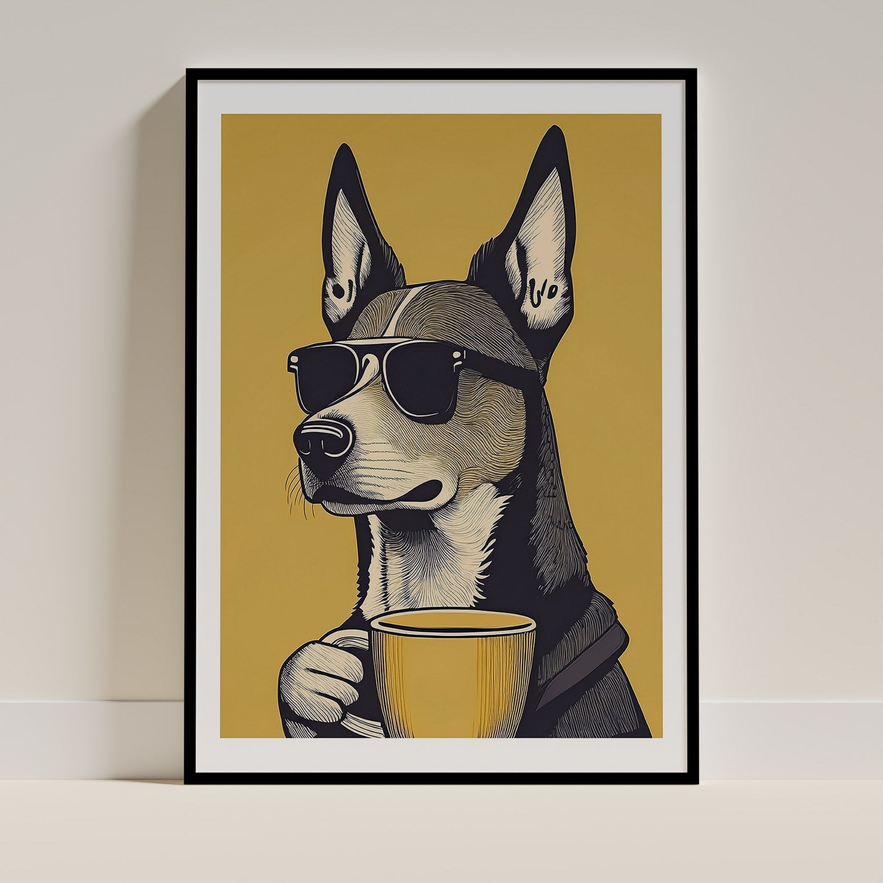 Australian Kelpie Dog Art Print Unframed Vol 2 | 7 Unique Designs | Wall Art Gift for Dog Lovers - Image 6 | Dogsy & Co