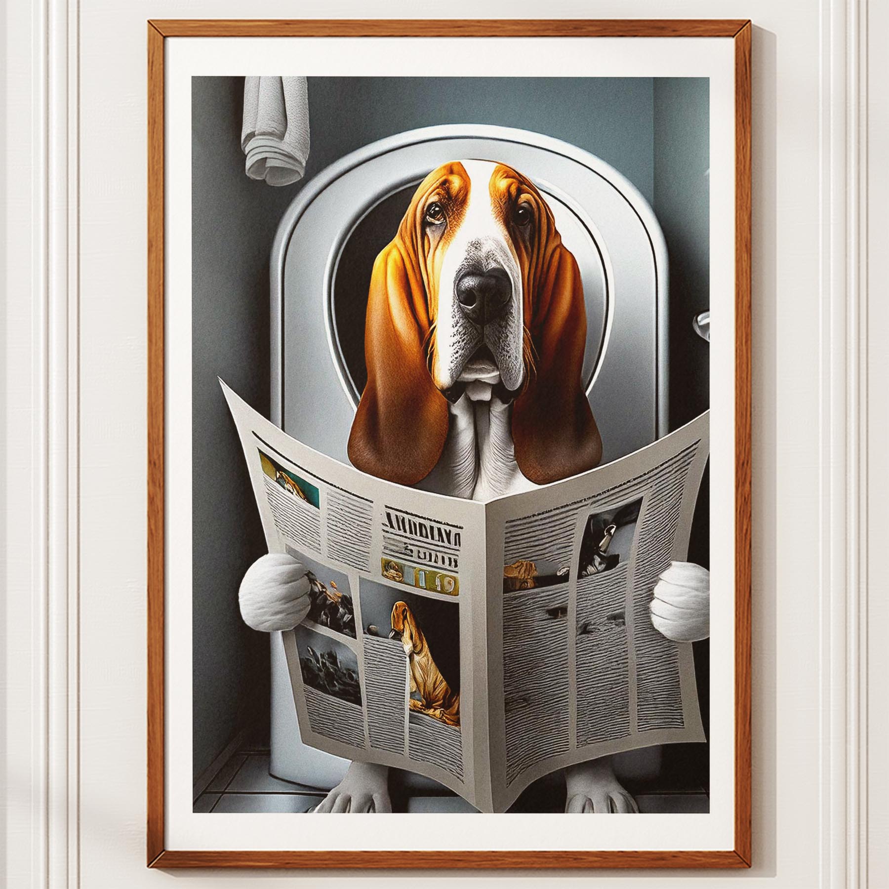 Bloodhound Toilet Humour Dog Series image 10