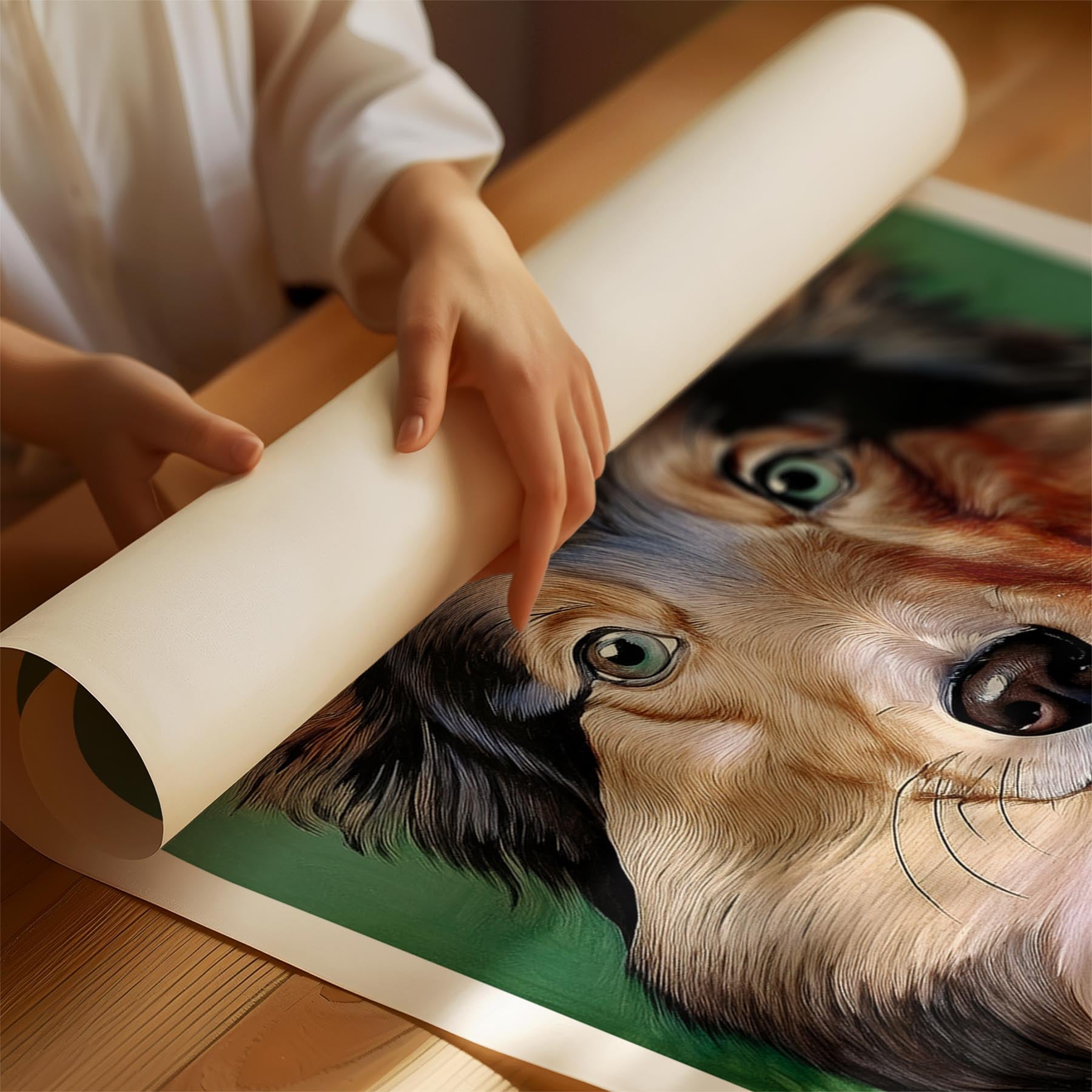 Shetland Sheepdog Green Painted Series image 1