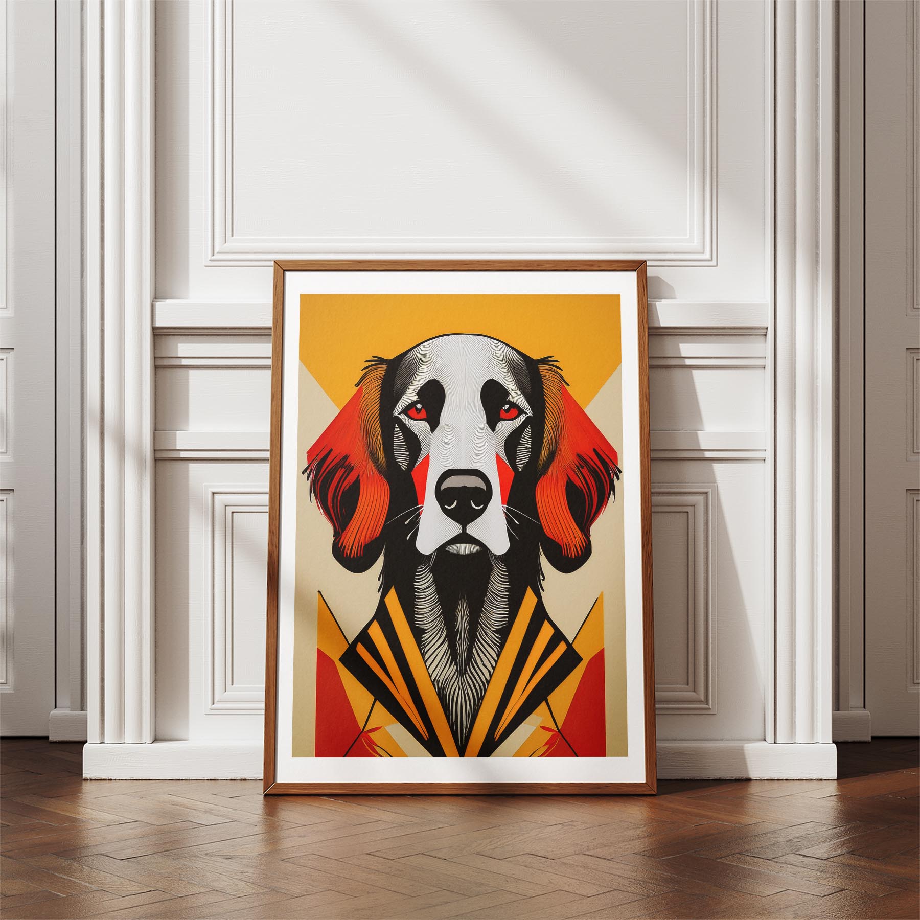 Gordon Setter Geometric Orange Series image 4