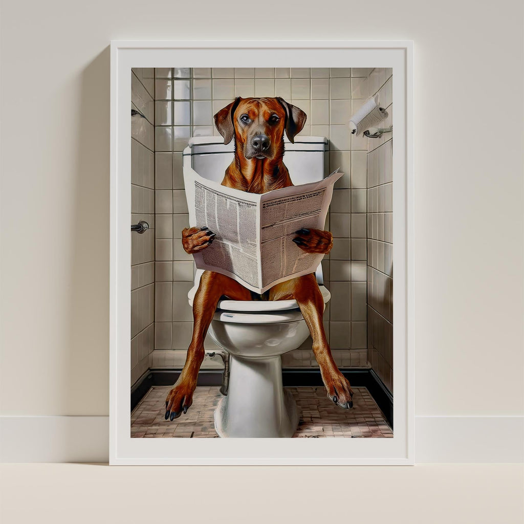 Rhoedesian Ridgeback Toilet Humour Dog Series image 9