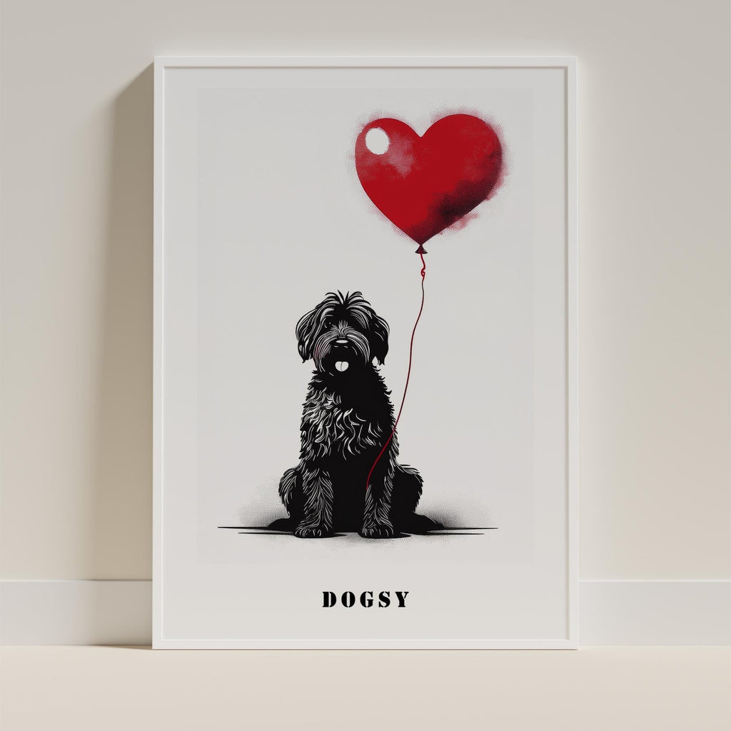 Shih Tzu Mandala Black and White Dog Series image 1