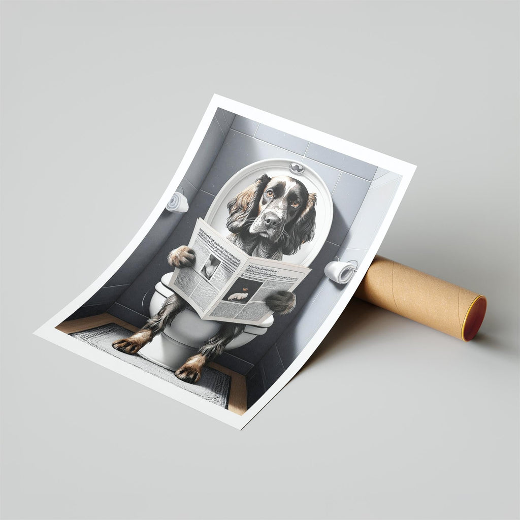 English Setter Toilet Humour Dog Series image 6