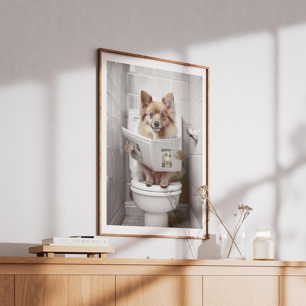 German Spitz Toilet Humour Dog Series image 5