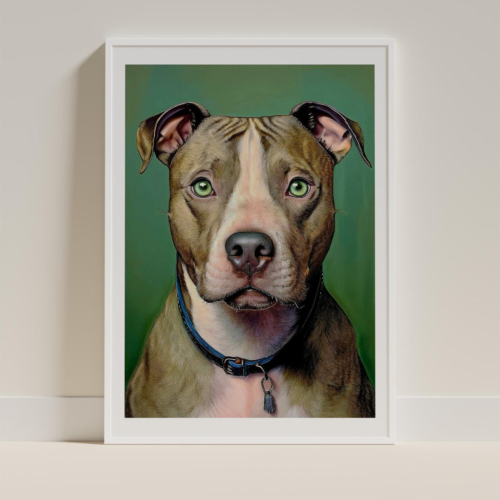 American Pitbull Terrier Green Painted Series image 9