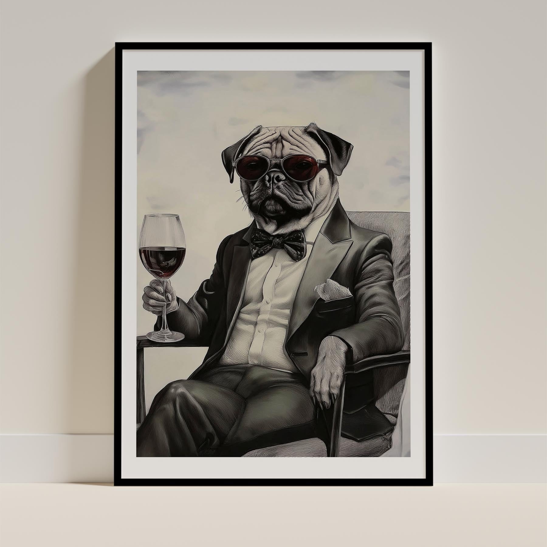 Pug Dog Art Print Unframed Vol 1 | 11 Unique Designs | Wall Art Gift for Dog Lovers - Image 7 | Dogsy & Co