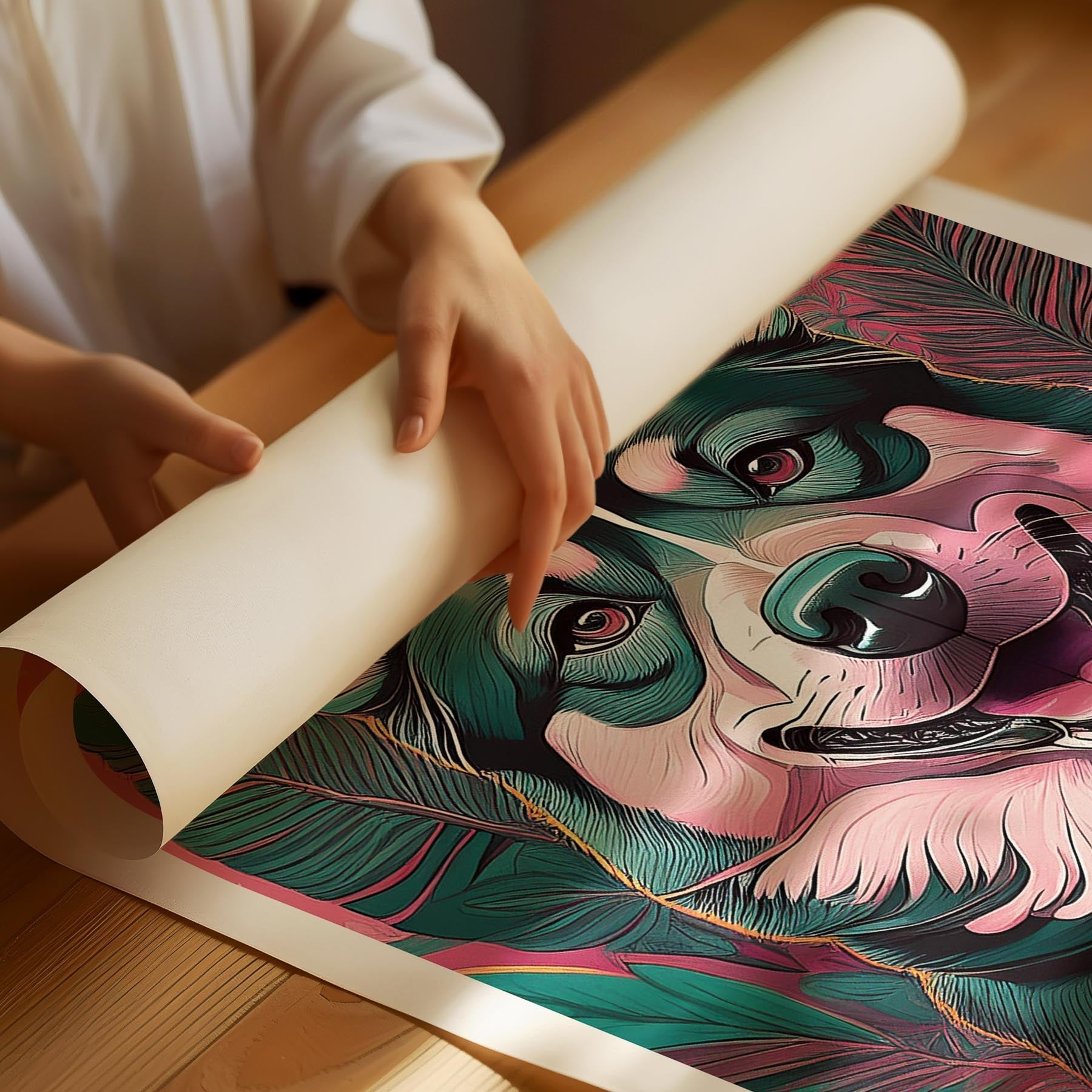 Siberian Husky Flowery Dog image 1