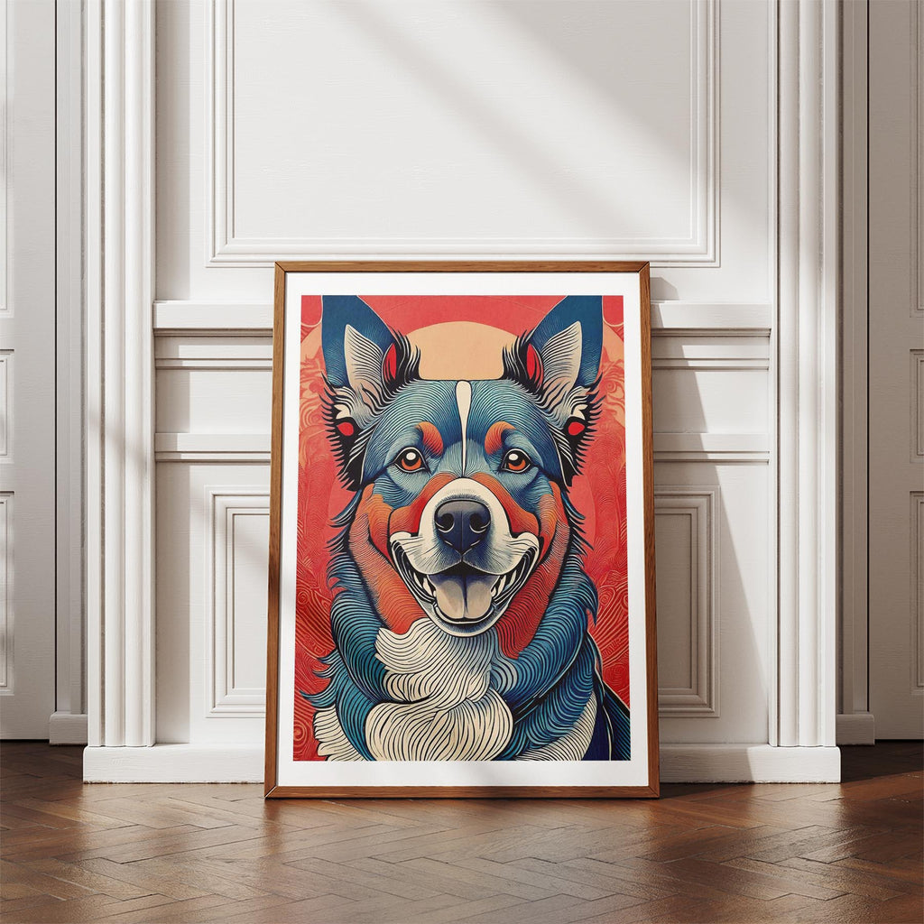 Kelpie Hokusai Japanese Inspired Dog Series image 4