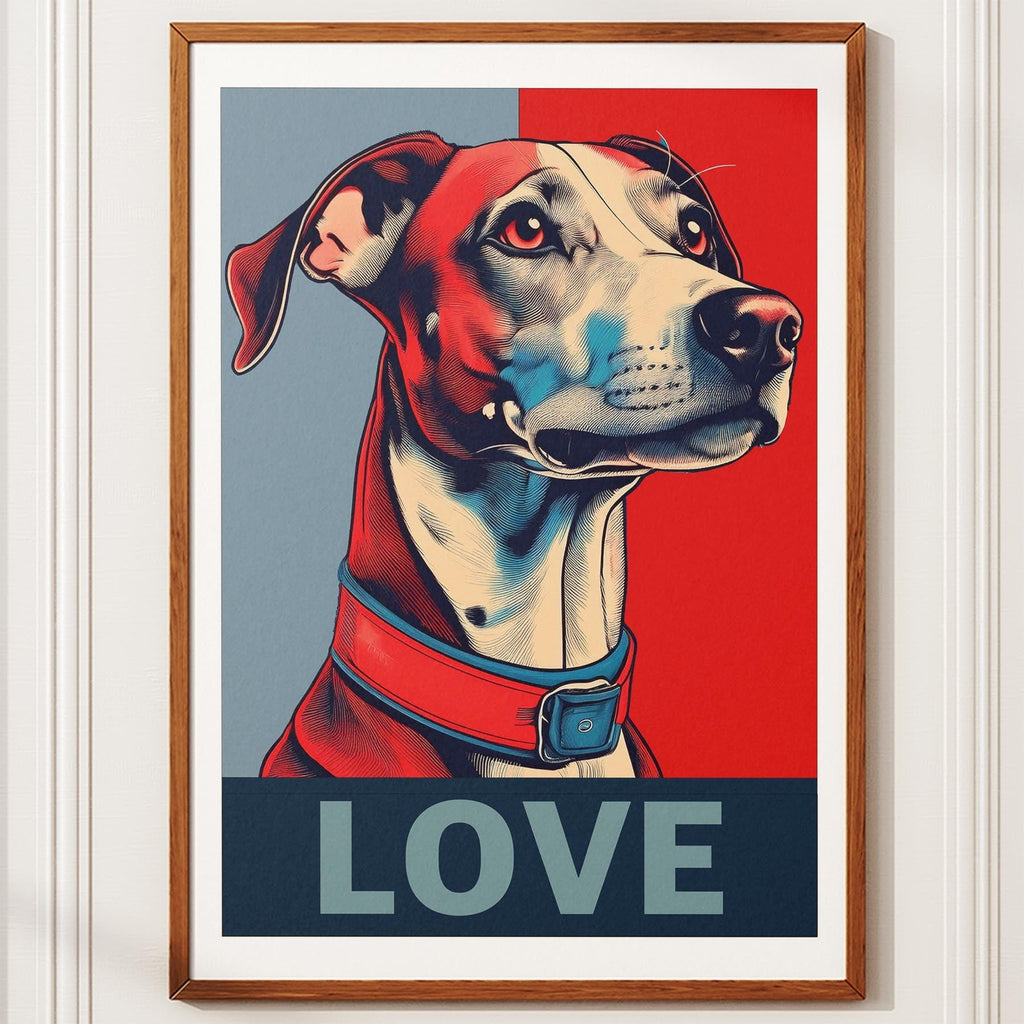 Whippet LOVE Series Inspired by the Obama Poster image 11
