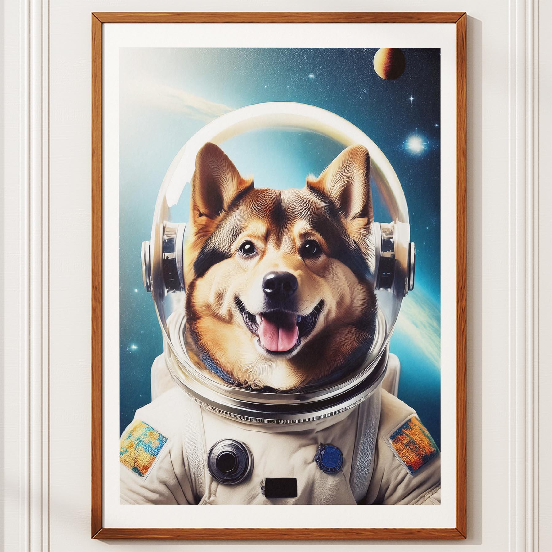 Finnish Lapphund Astronaut Dog Series image 10