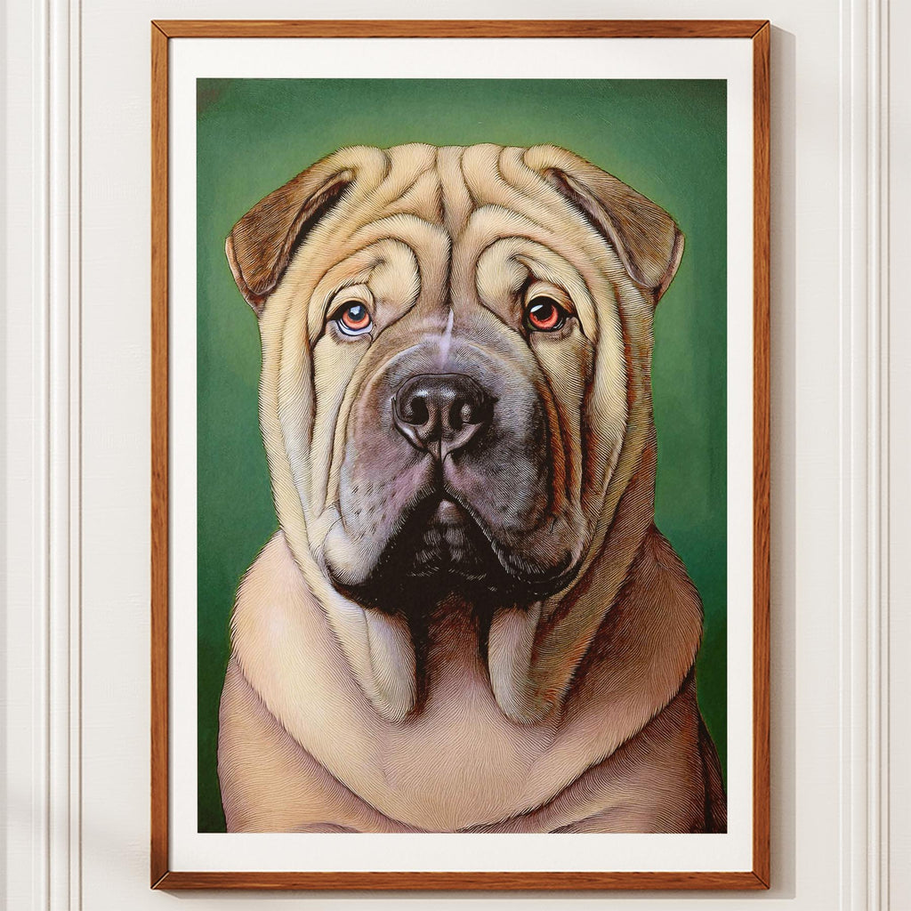 Shar Pei Green Painted Series image 10