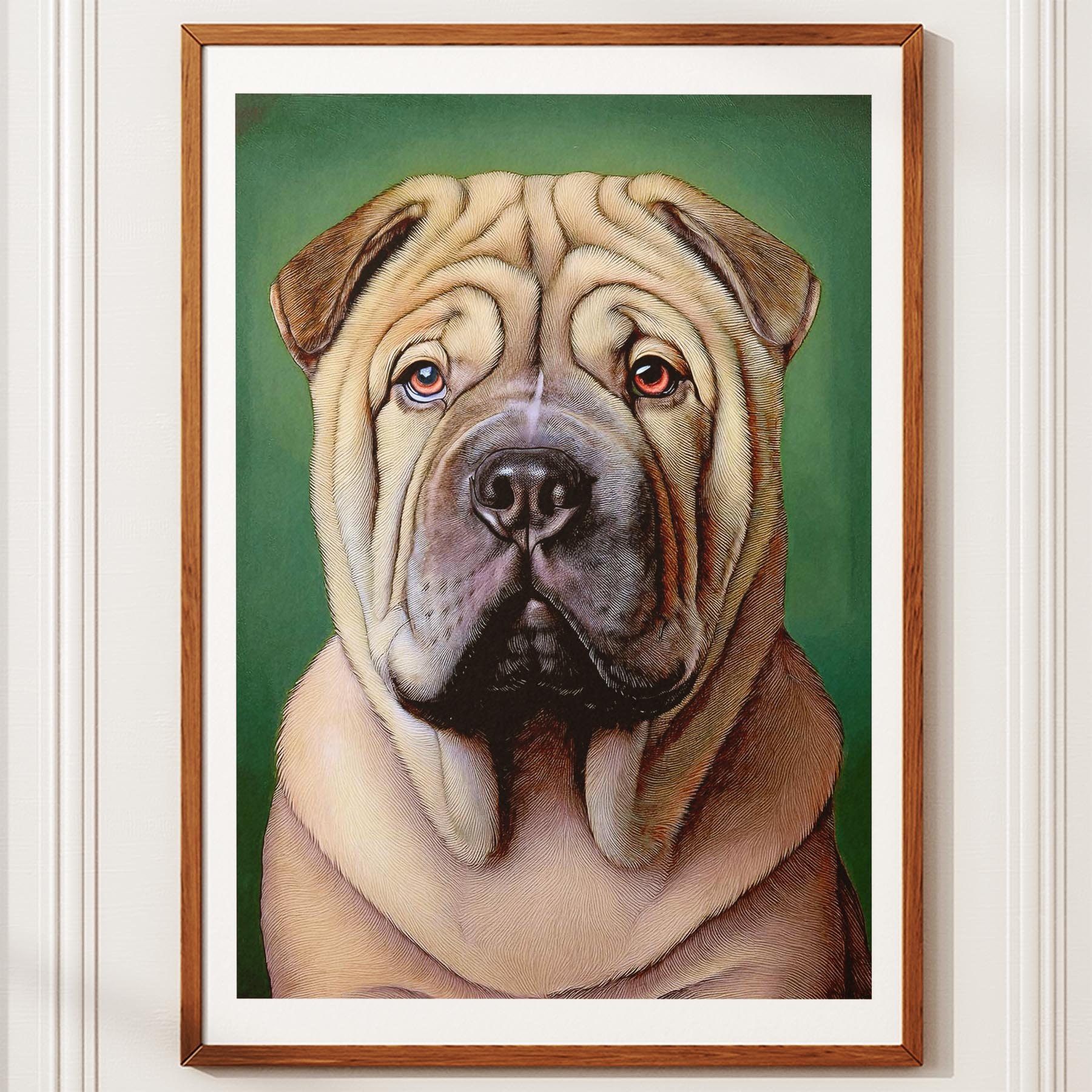 Shar Pei Green Painted Series image 10