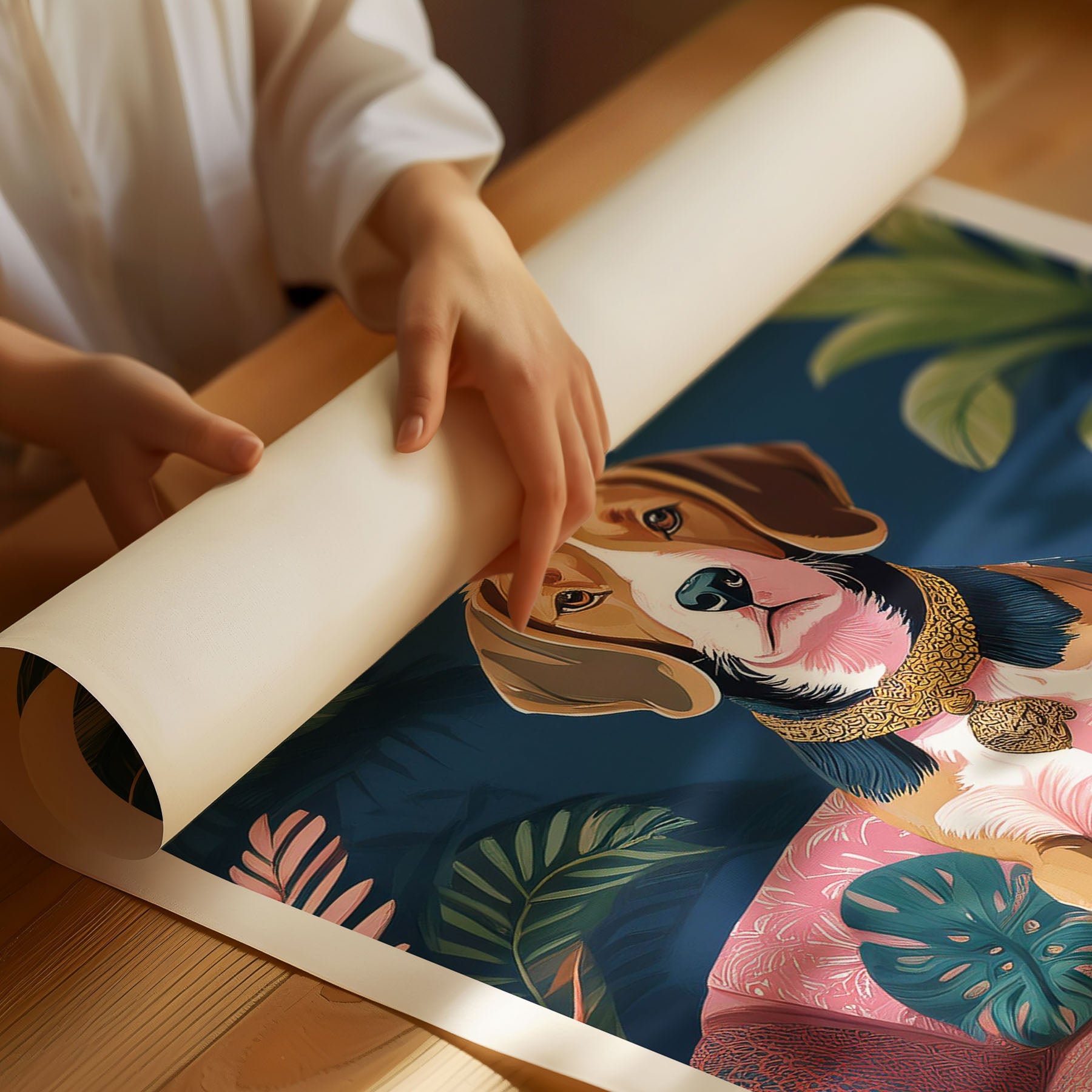 Beagle Just Lounging Around image 3