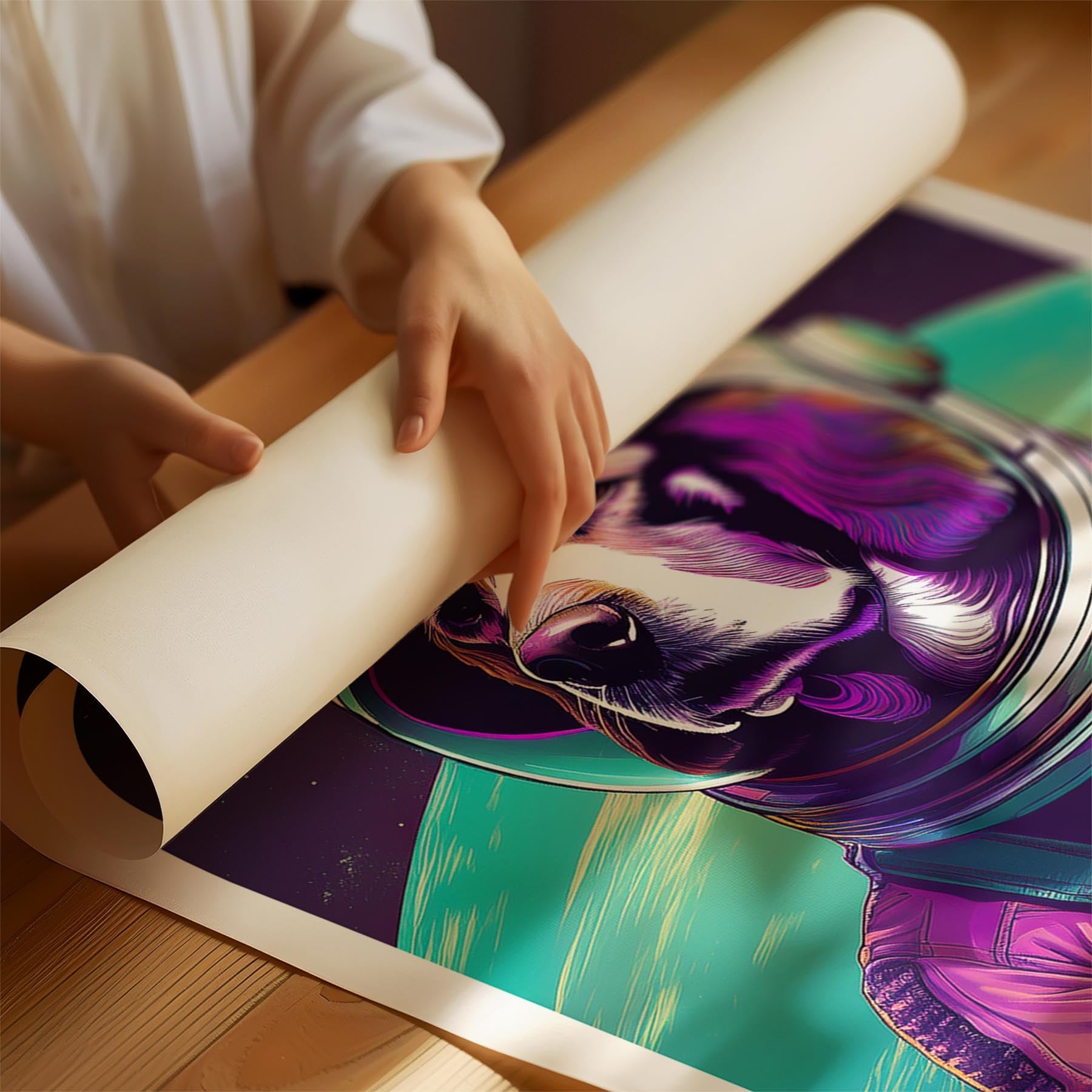 English Setter Space Dogs Series image 1