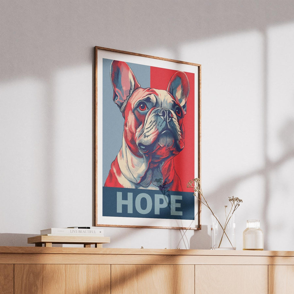 French Bulldog HOPE Series Inspired by the Obama Poster image 5