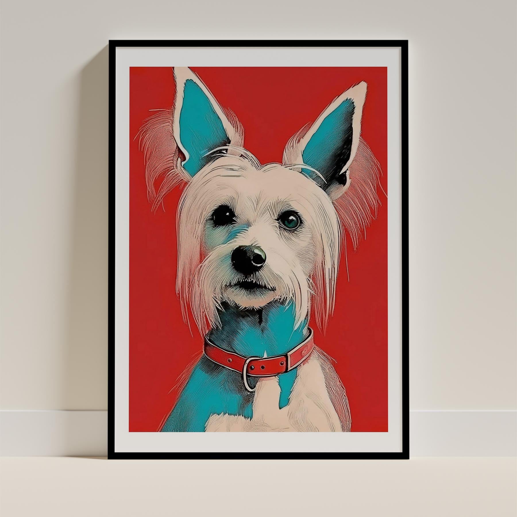 Chinese Crested Dog Art Print Unframed | 6 Unique Designs | Wall Art Gift for Dog Lovers | Dogsy & Co
