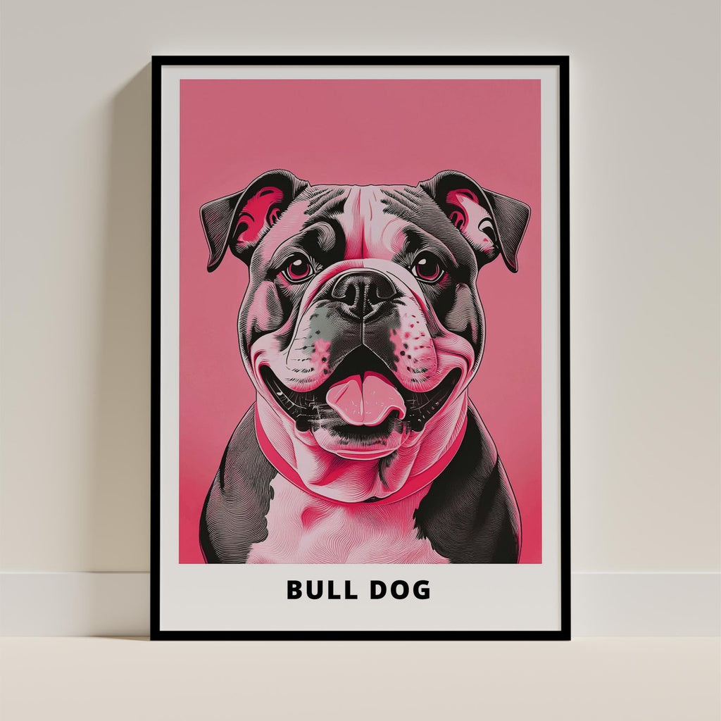 Bulldog Pink and Black Dog Series 3 image 0