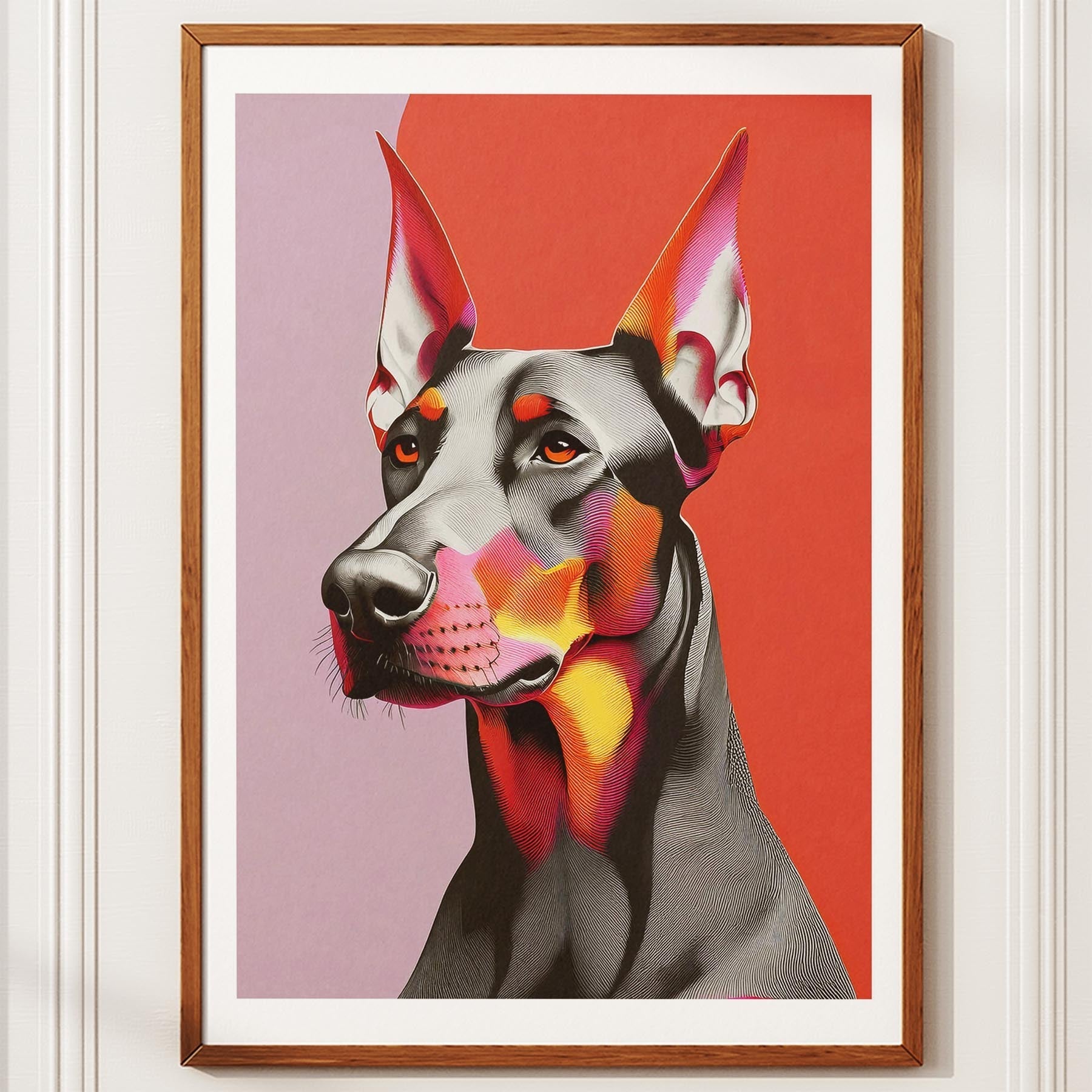 Doberman Modern Pop Dog Series image 12