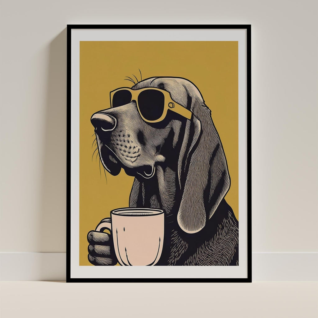 Bloodhound Chillin Coffee Dog image 11