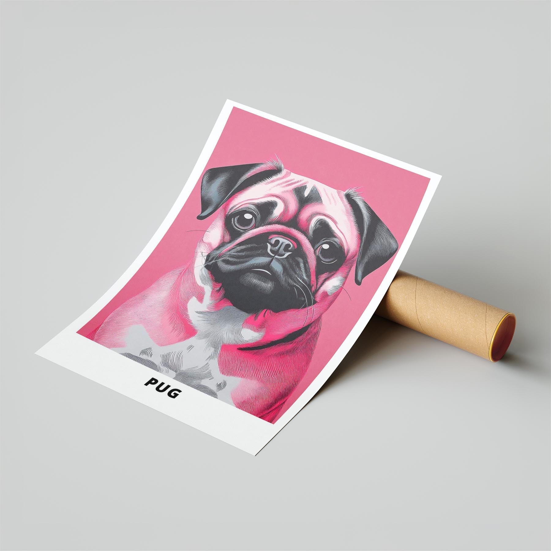 Pug Pink and Black Dog Series 1 image 6