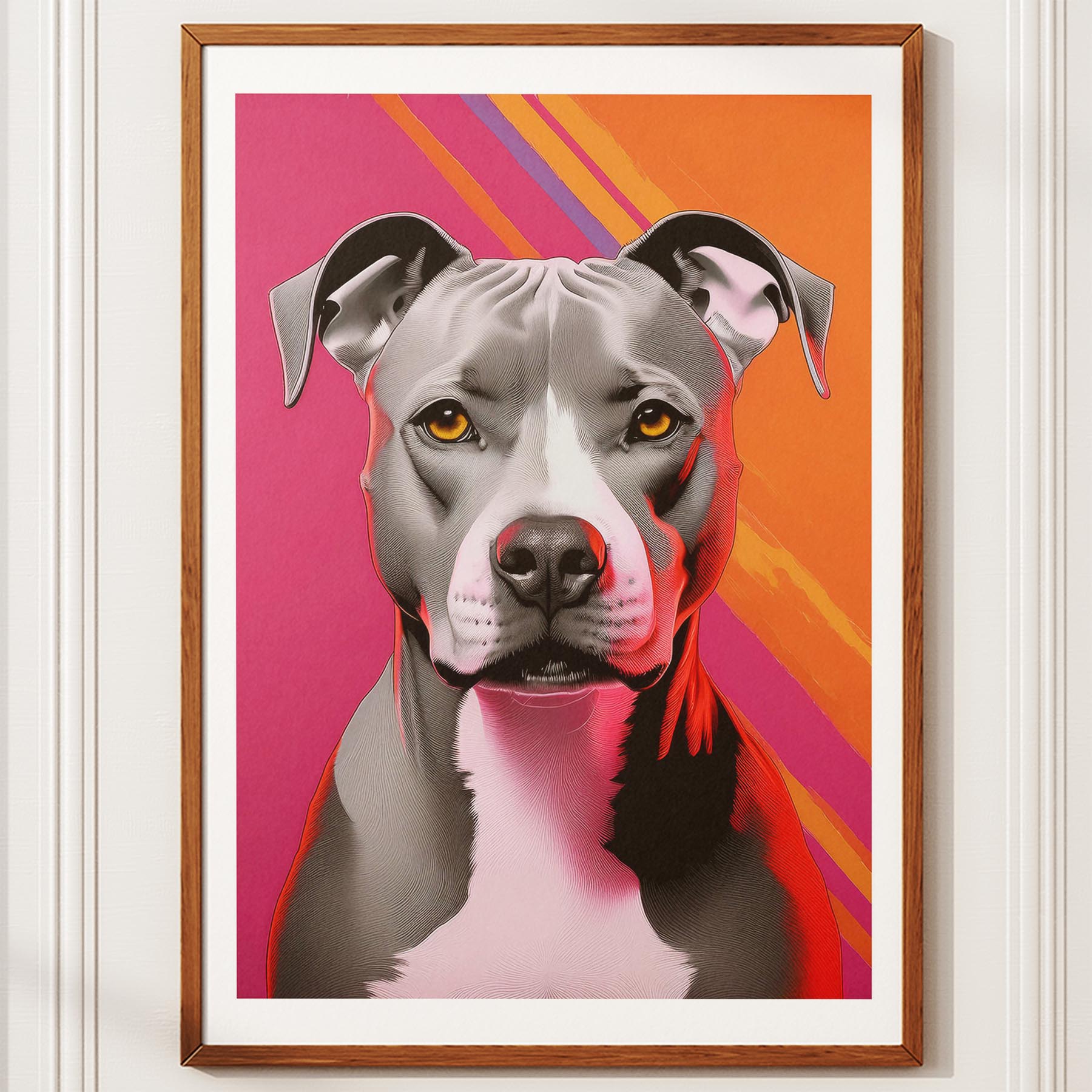 American Pitbull Terrier Modern Pop Dog Series image 10
