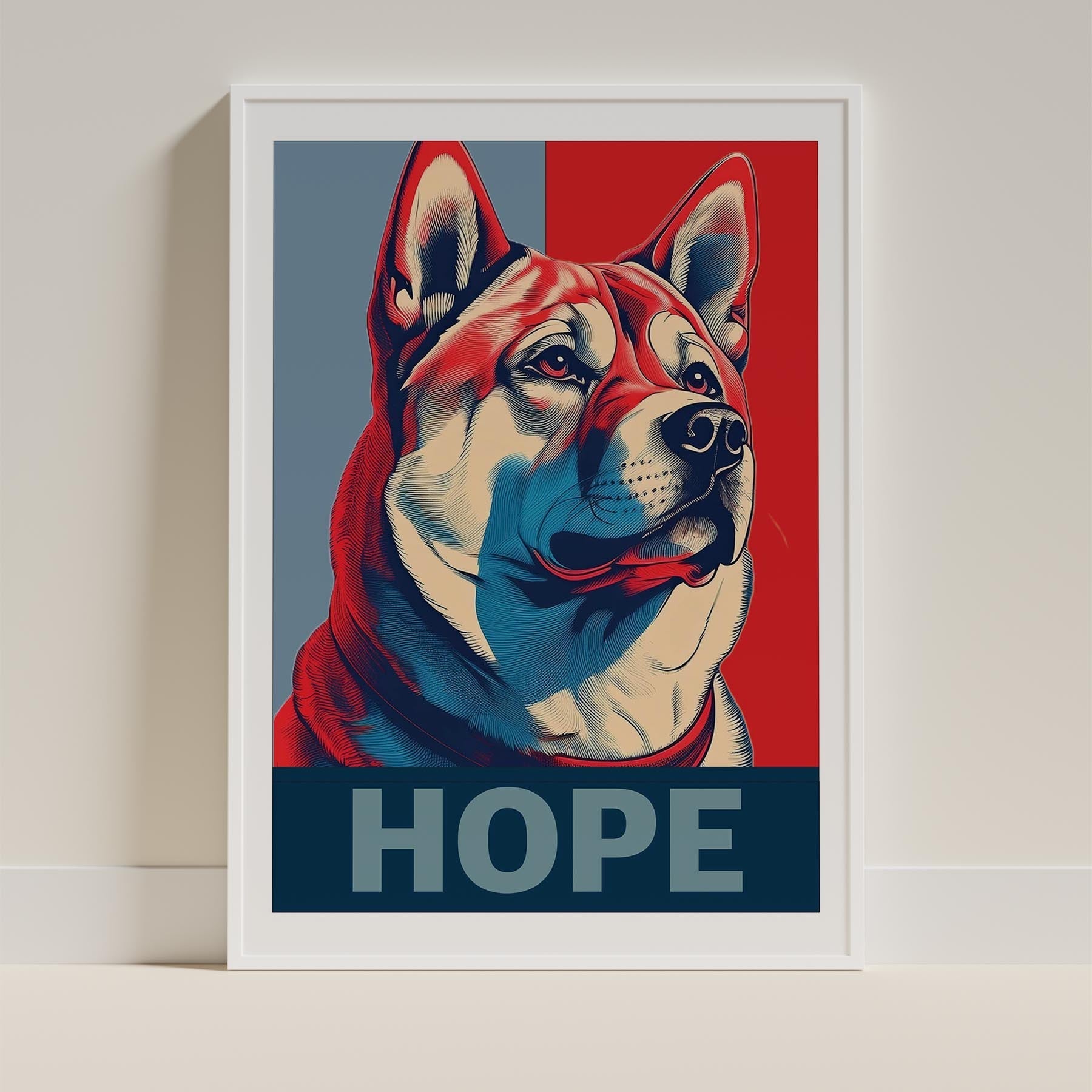 Akita Inu HOPE Series Inspired by the Obama Poster image 9