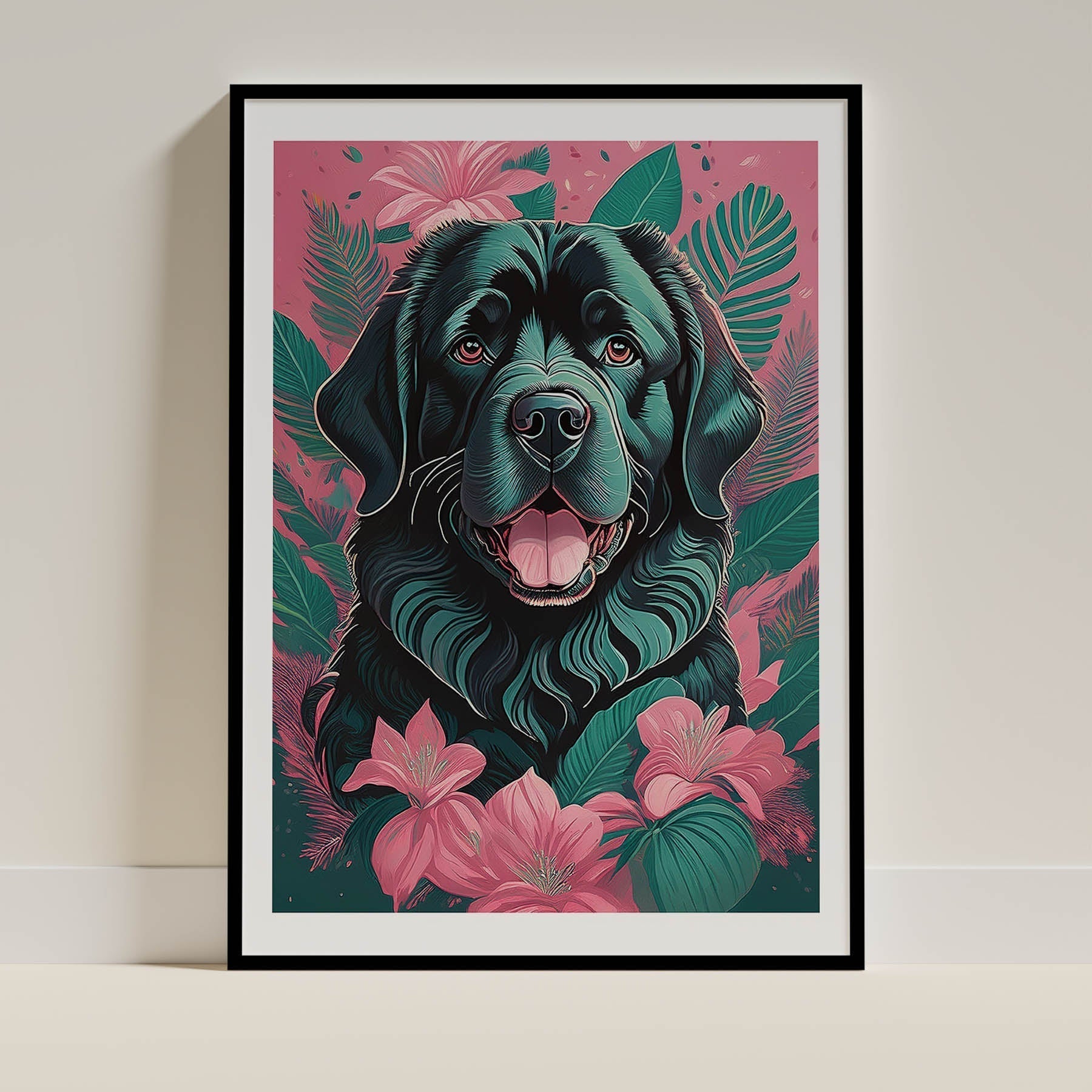 Newfoundland Dog Art Print Unframed Vol 1 | 11 Unique Designs | Wall Art Gift for Dog Lovers - Image 10 | Dogsy & Co