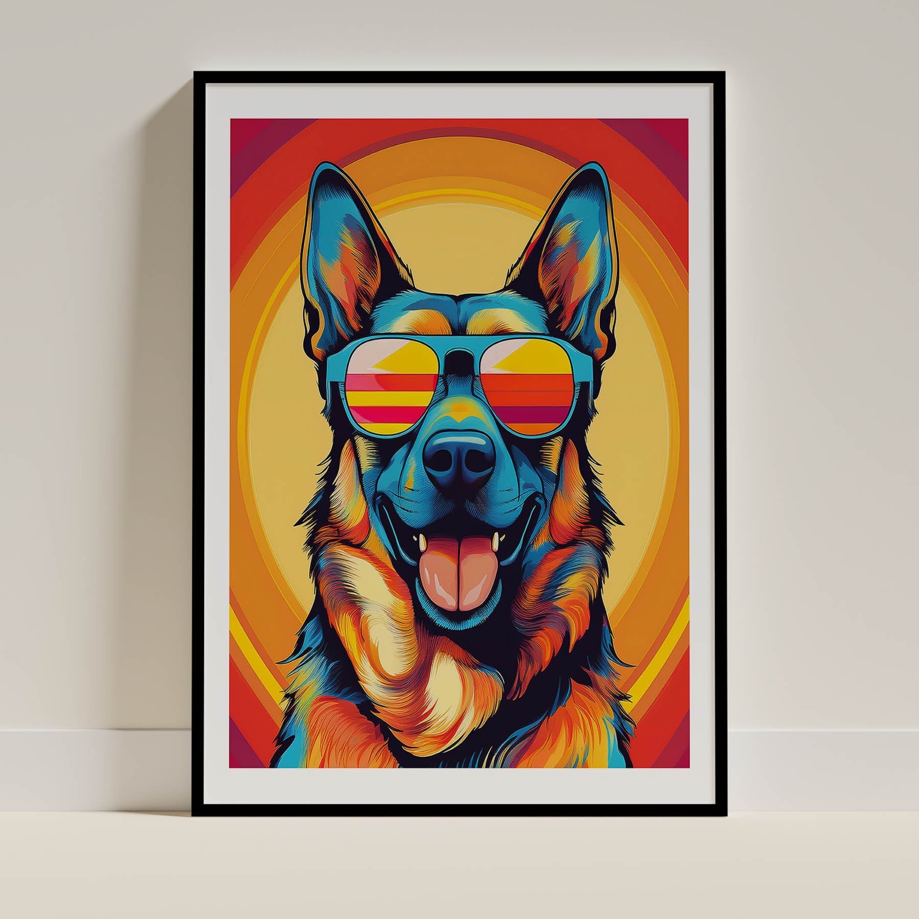 German Shepherd Dog Dog Art Print Unframed | 3 Unique Designs | Wall Art Gift for Dog Lovers | Dogsy & Co