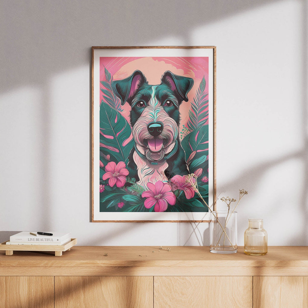 Fox Terrier Flowery Dog image 8