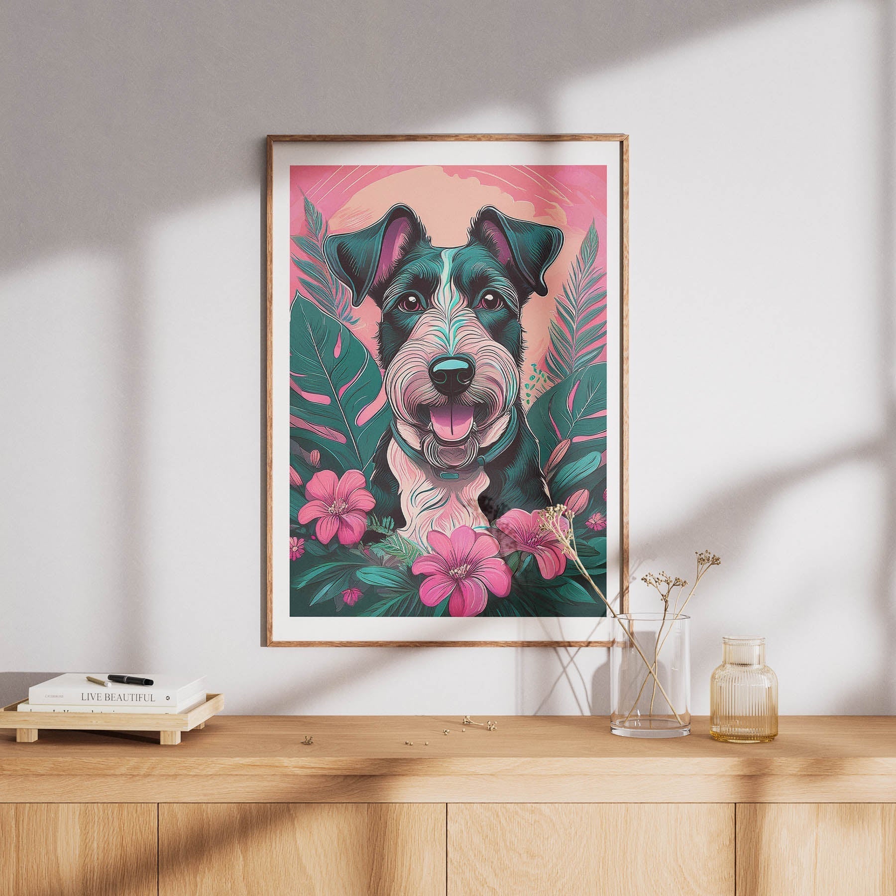 Fox Terrier Flowery Dog image 8