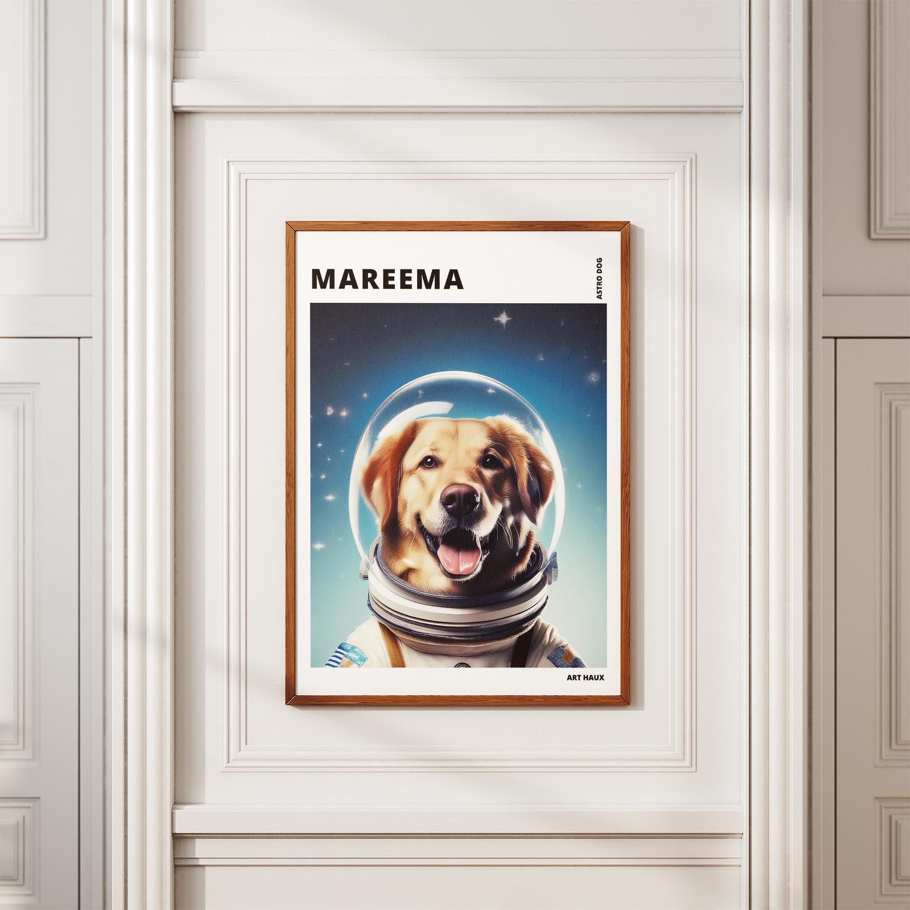 Maremma Astronaut Dog Series with Text Astro Dog image 3