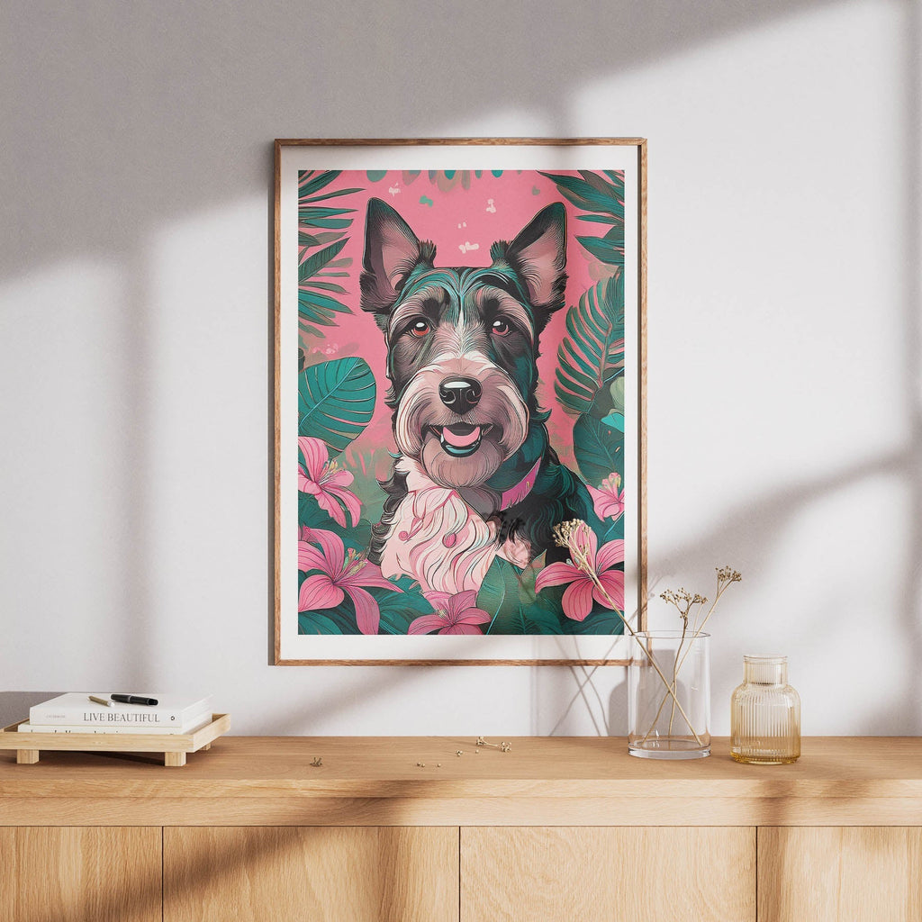 Fox Terrierv 1 Flowery Dog image 8