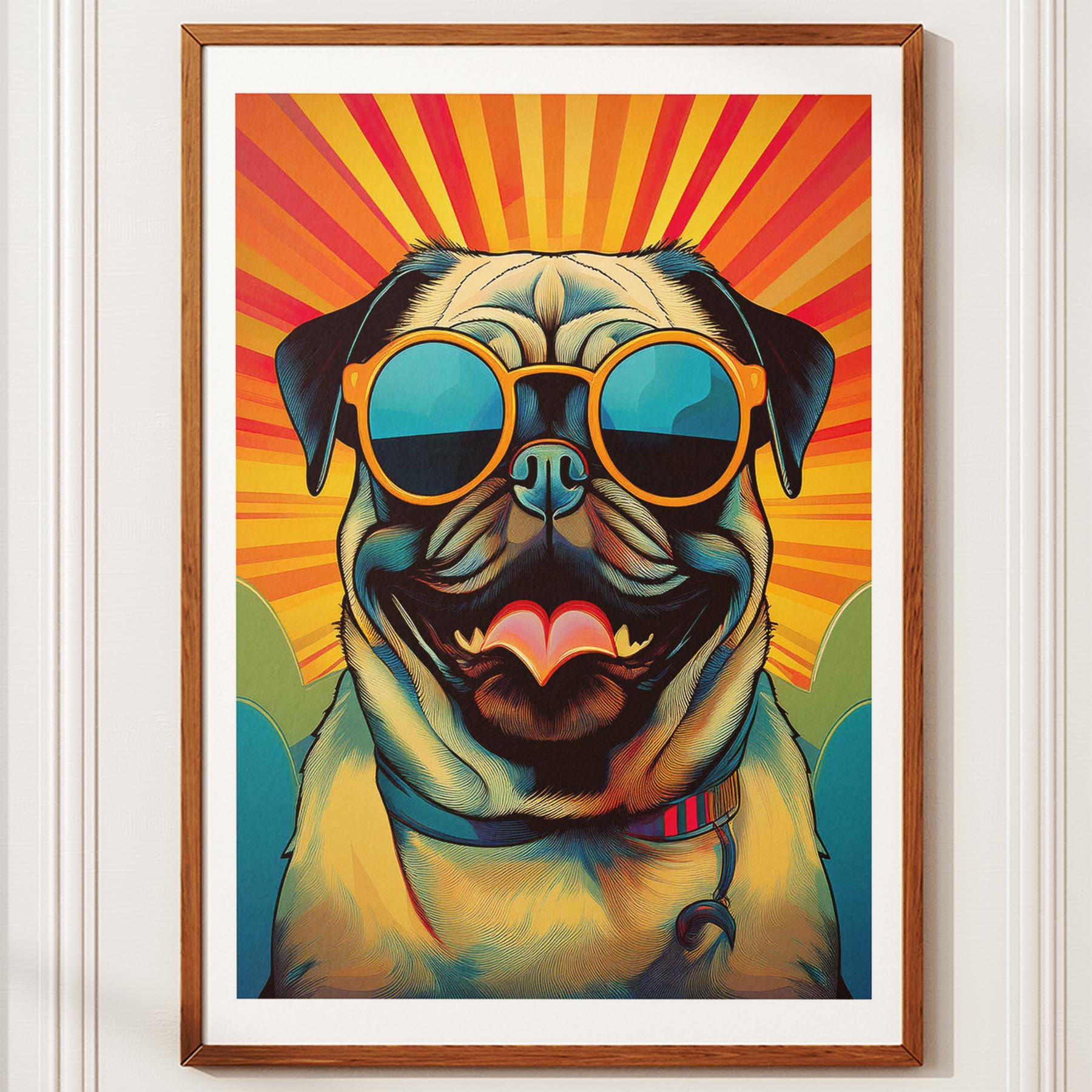 Pug In Colourful Sunnies 2 image 10