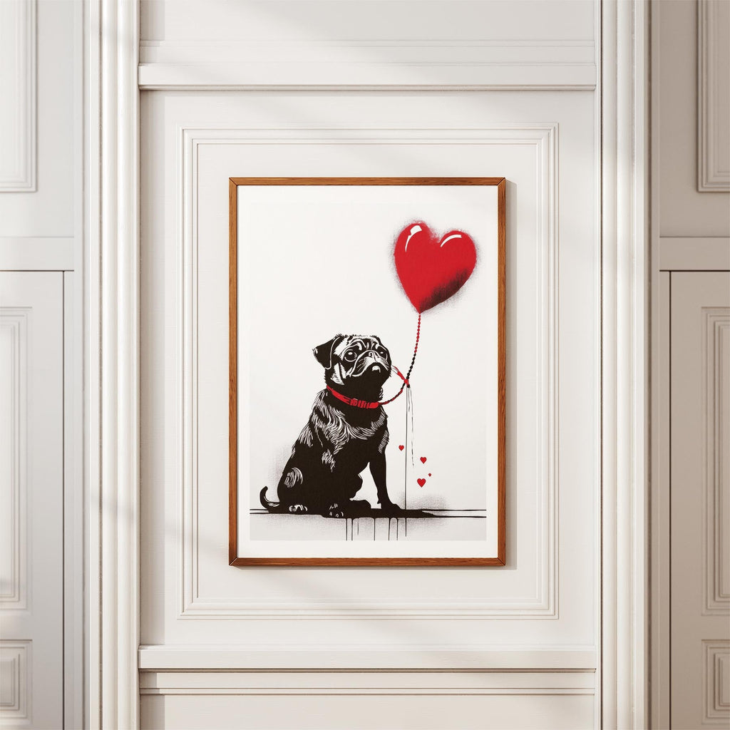Pug DOGSY Series inspired by the Art of Banksy image 3