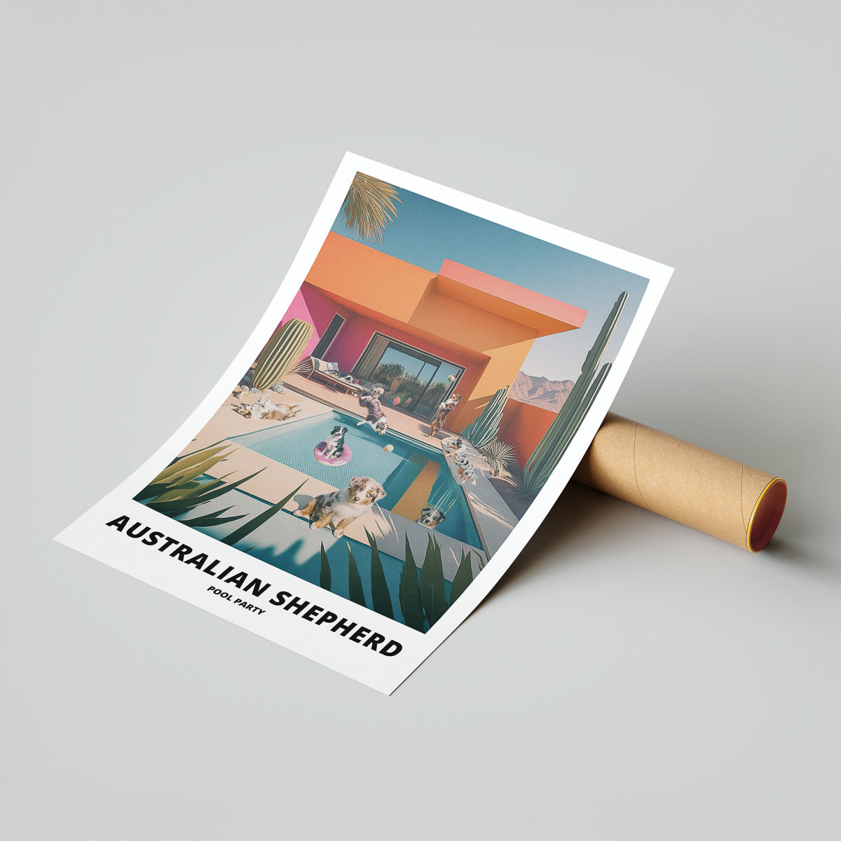 Australian Shepherd Pool Party image 7