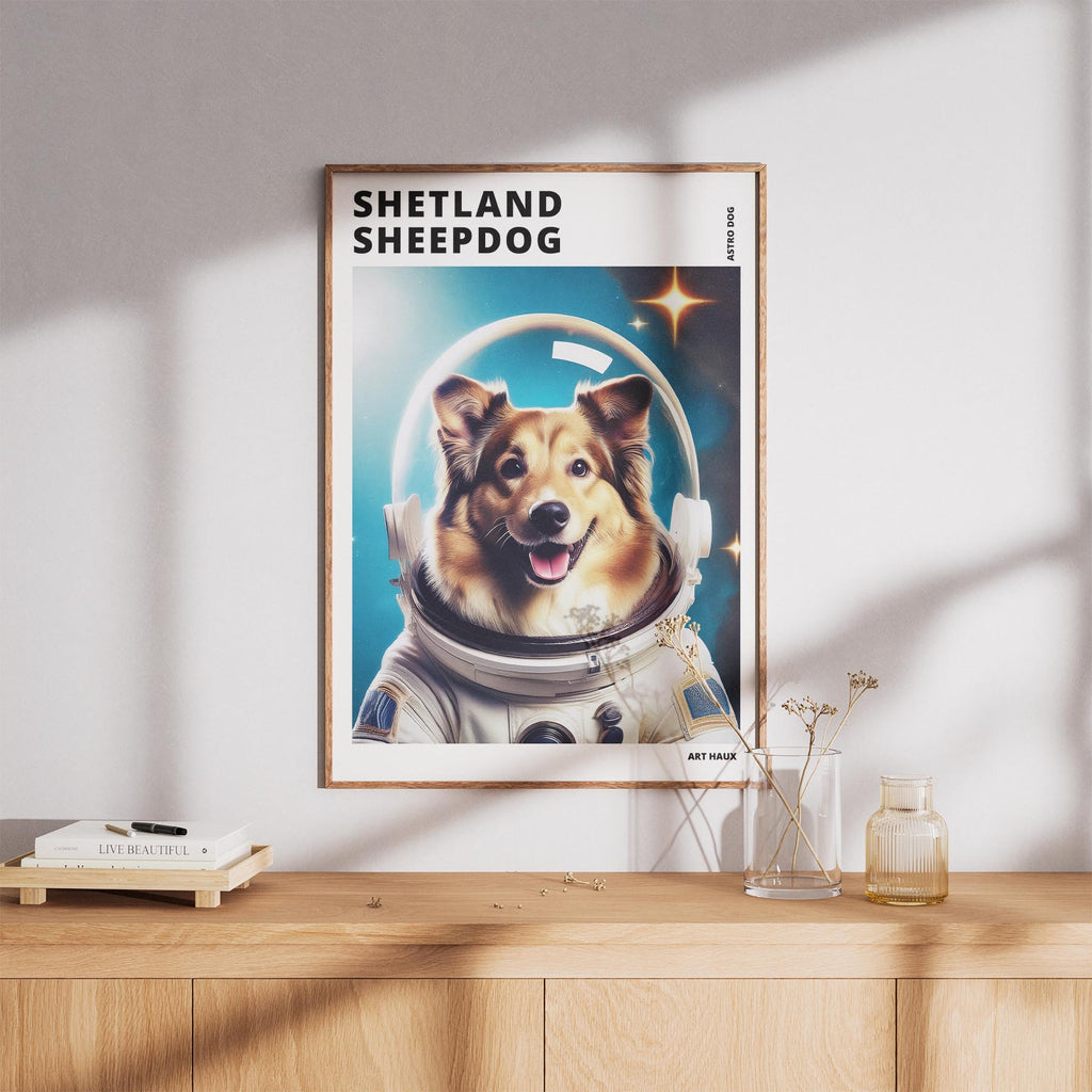 Shetland Sheepdog Astronaut Dog Series with Text Astro Dog image 8