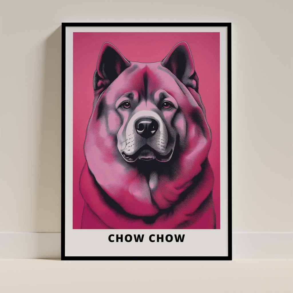 Chow Chow Pink and Black Dog Series 1 image 0